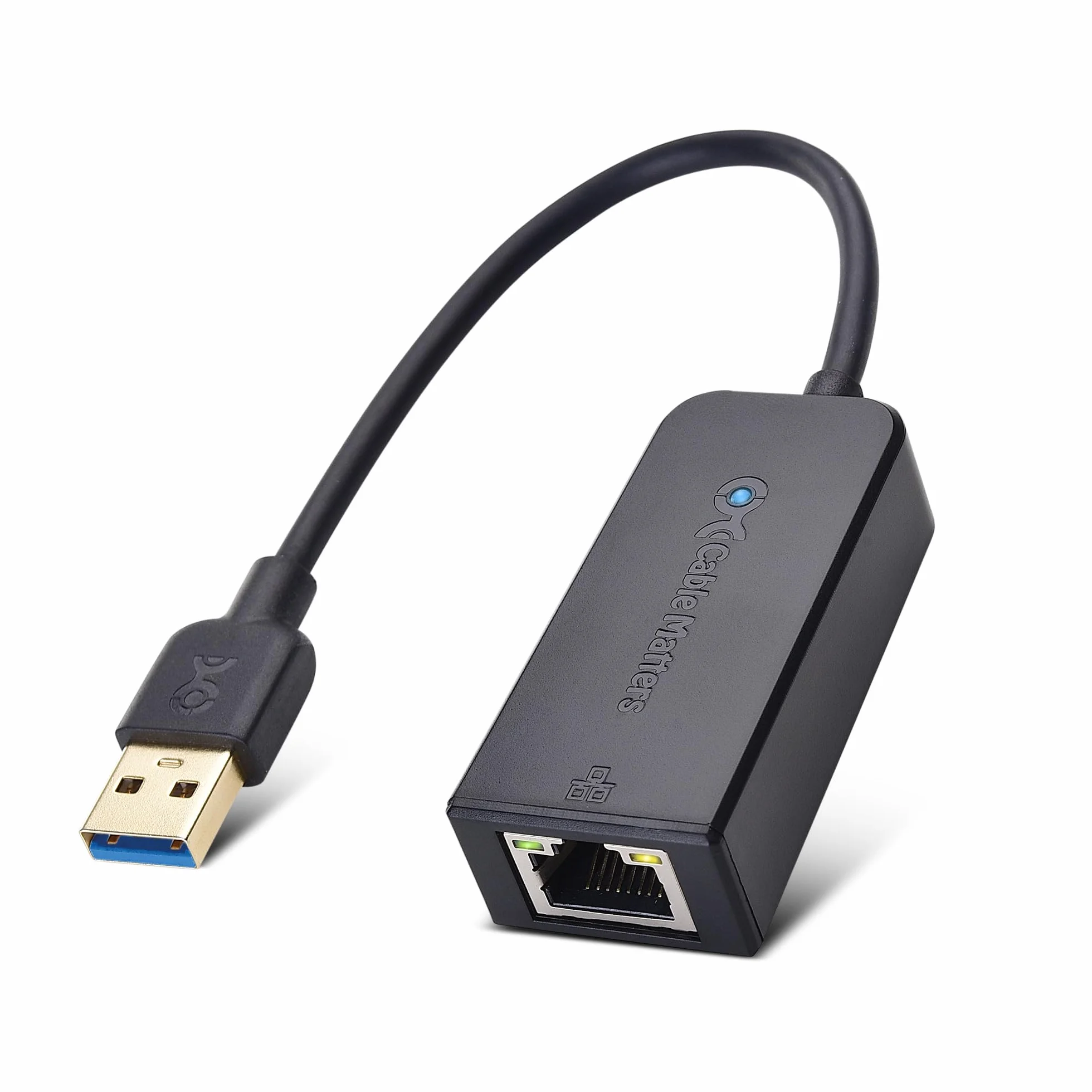 Cable Matters Adapter USB na Ethernet 3.0 10/100/1000 Mbps Czarny
