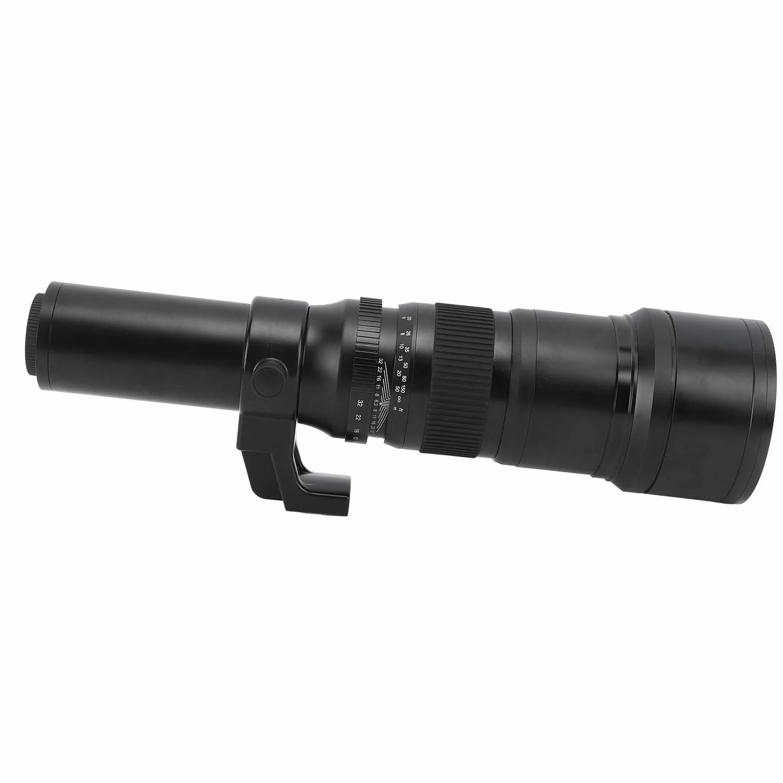 Cosiki Prime Teleobiektyw, Obiektyw Camera Prime Lens Multilayer MC Powlekany Szklanki Optyczne Pełna Ramka Bezlusterowa Kamera T2 z Adapterem ogniskową 500 Mm (BLACK)