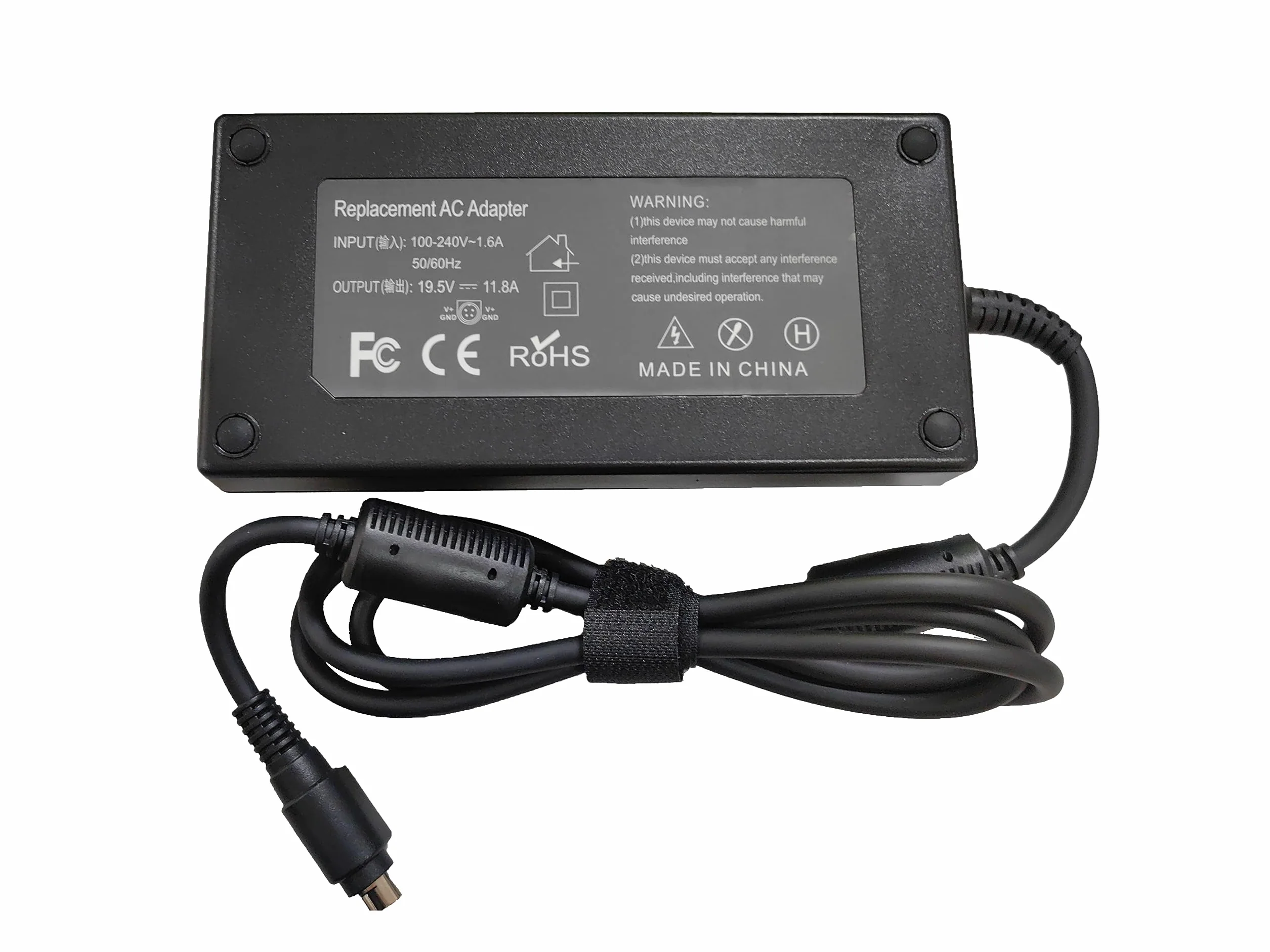 230 W 4-pinowy adapter A12-230P1A A230A003L ADP-230EB T AC ładowarka do laptopa kompatybilna z MSI Trident 3 7RA-084US VR7RD B906 8906 GT83VR VR7RC-020US Gaming ADP-230NADP-EBT (19,5 V 11,8 A)
