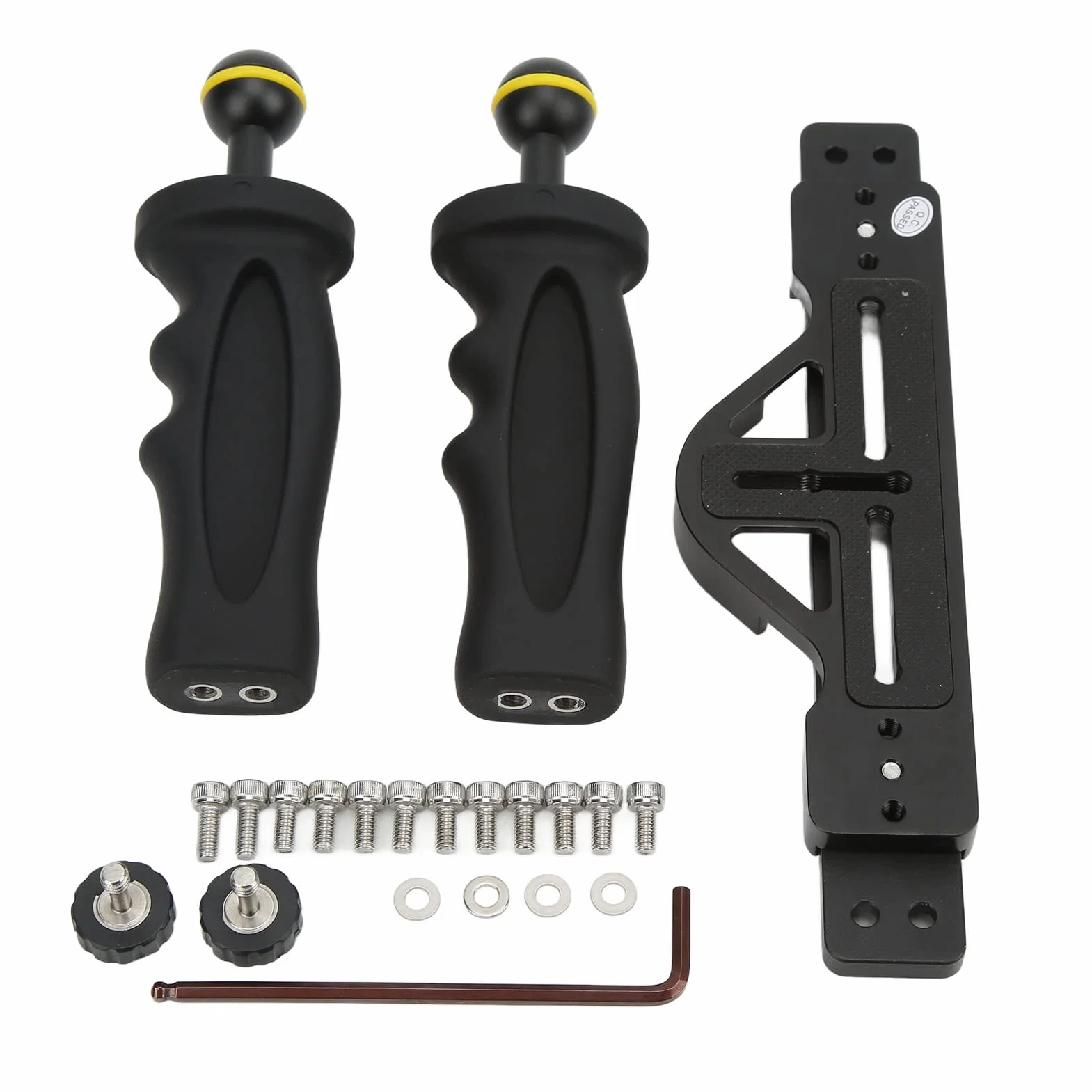 Uchwyt na lampę wideo, ergonomiczna podwodna taca na aparat, antypoślizgowa podkładka do zdjęć podwodnych