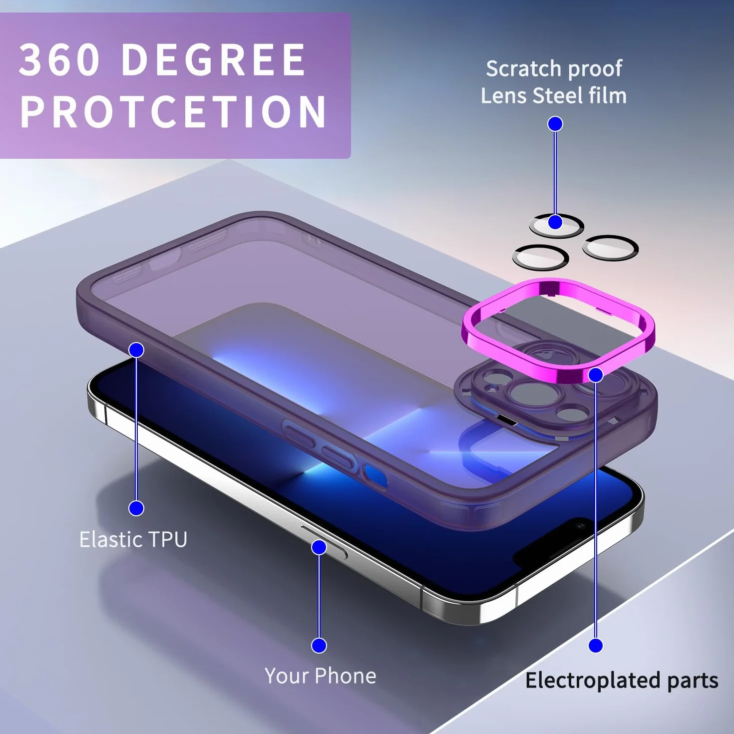 YUXING Przezroczyste etui do Realme 16 Pro Plus / 16 Pro+ 5G z osłoną obiektywu aparatu, miękkie, ultracienkie, smukłe, odporne na wstrząsy, czarne