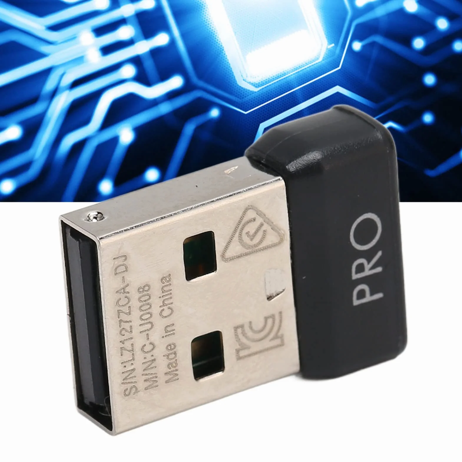 Odbiornik USB, Odbiornik zamienny do G Pro Mysz odbiornik z wtyczką USB przenośny adapter myszy z technologią bezprzewodową 2.4G, łatwa wymiana