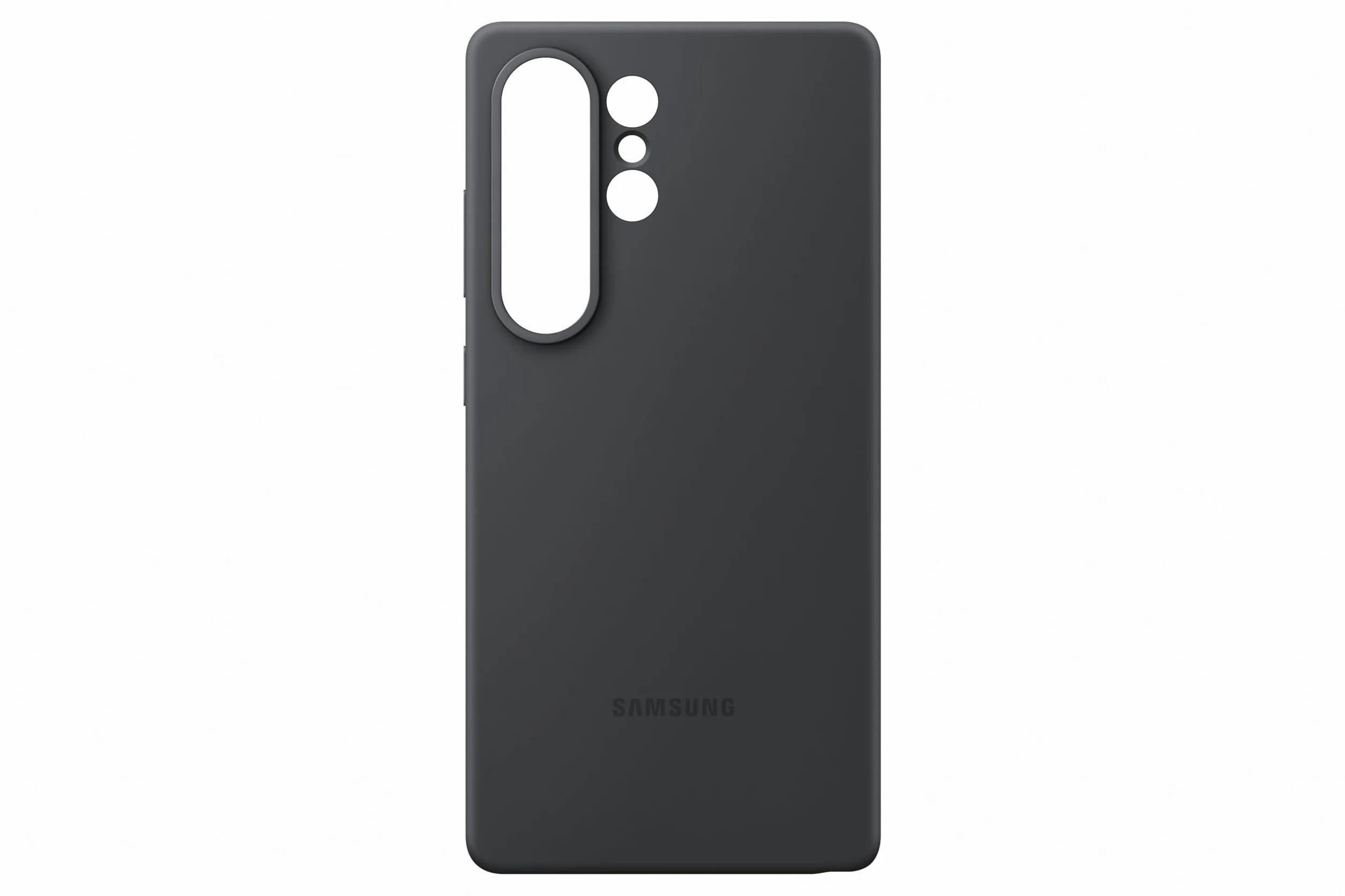 Custodia in silicone nero per Galaxy S25 Ultra