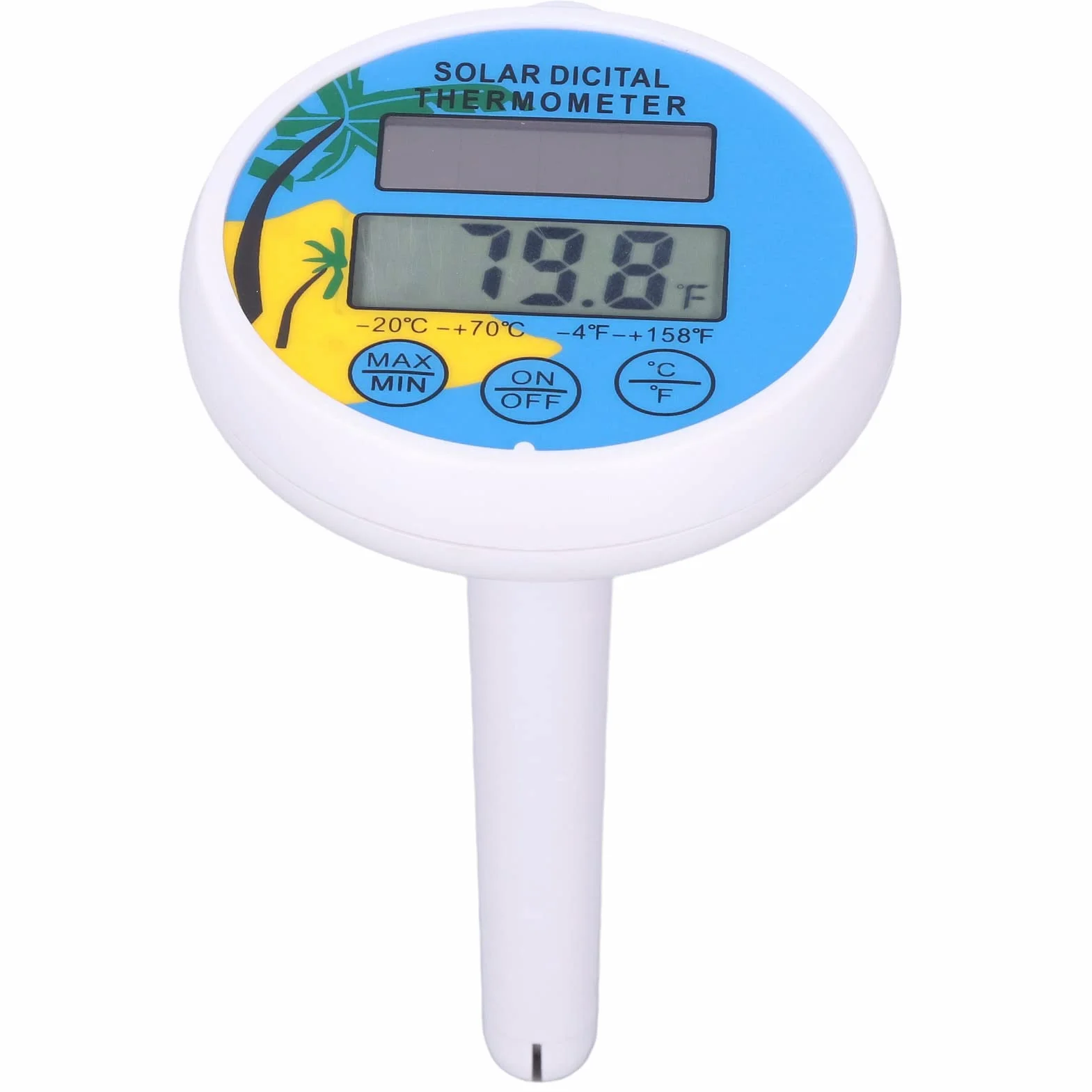 Słoneczny Cyfrowy Termometr do Basenu Tester Temperatury Wody