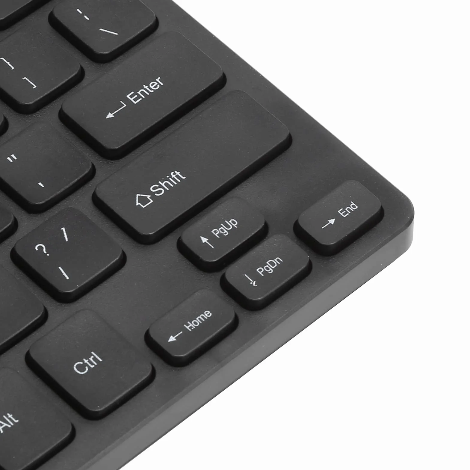 Przewodowa Klawiatura USB Mini Slim Keyboard, Mała Kompaktowa Prosta Wodoodporna Klawiatura Biznesowa do Laptopa i Komputera Stacjonarnego, Plug And Play (z Kablem 1,1 M / 3,6 Stopy)