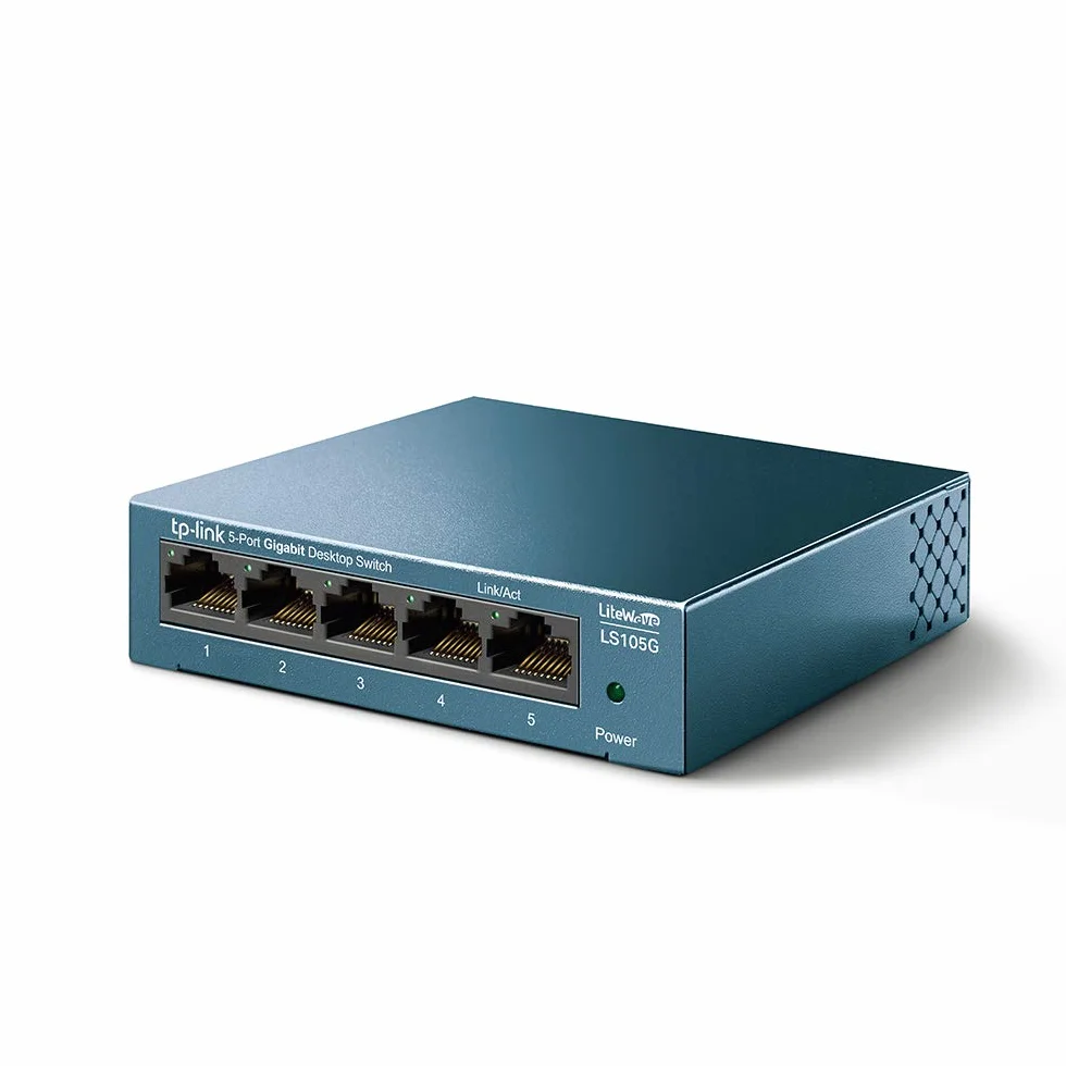 TP-Link LS105G 5-portowy przełącznik Gigabit metalowy Plug and Play QoS