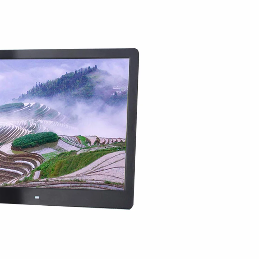 Ramka na zdjęcia 47 cm, elektroniczny album fotograficzny o wysokiej rozdzielczości, odtwarzacz reklamowy o wysokiej rozdzielczości, odtwarzacz wideo (kolor czarny)