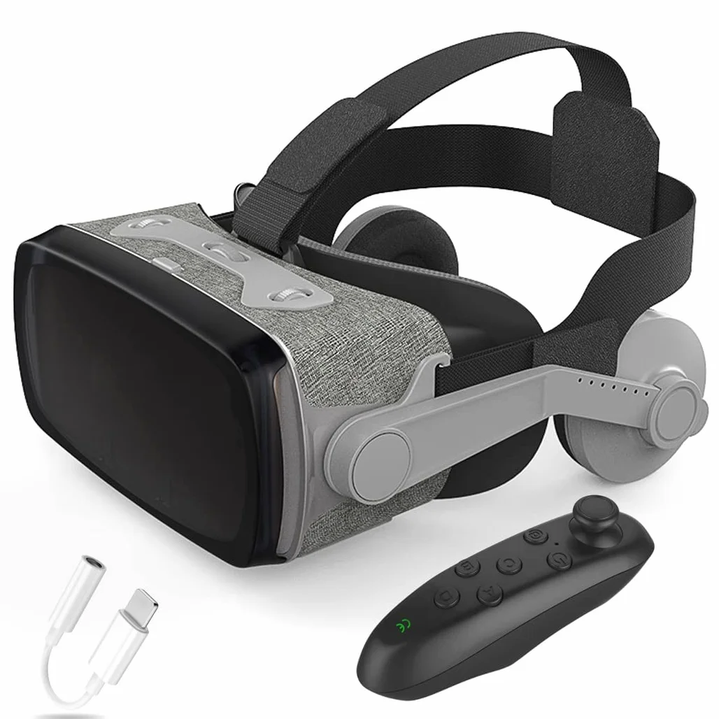 Okulary VR, zestaw słuchawkowy z wirtualnej rzeczywistości, zestawy słuchawkowe VR obsługują Android i IOS, połączenie Bluetooth dla iPhone 13 Pro Max/13 Pro 13/12/11, do Samsung Galaxy S21, Huawei, Xiaomi (Kolor: A, rozmiar: Ios )