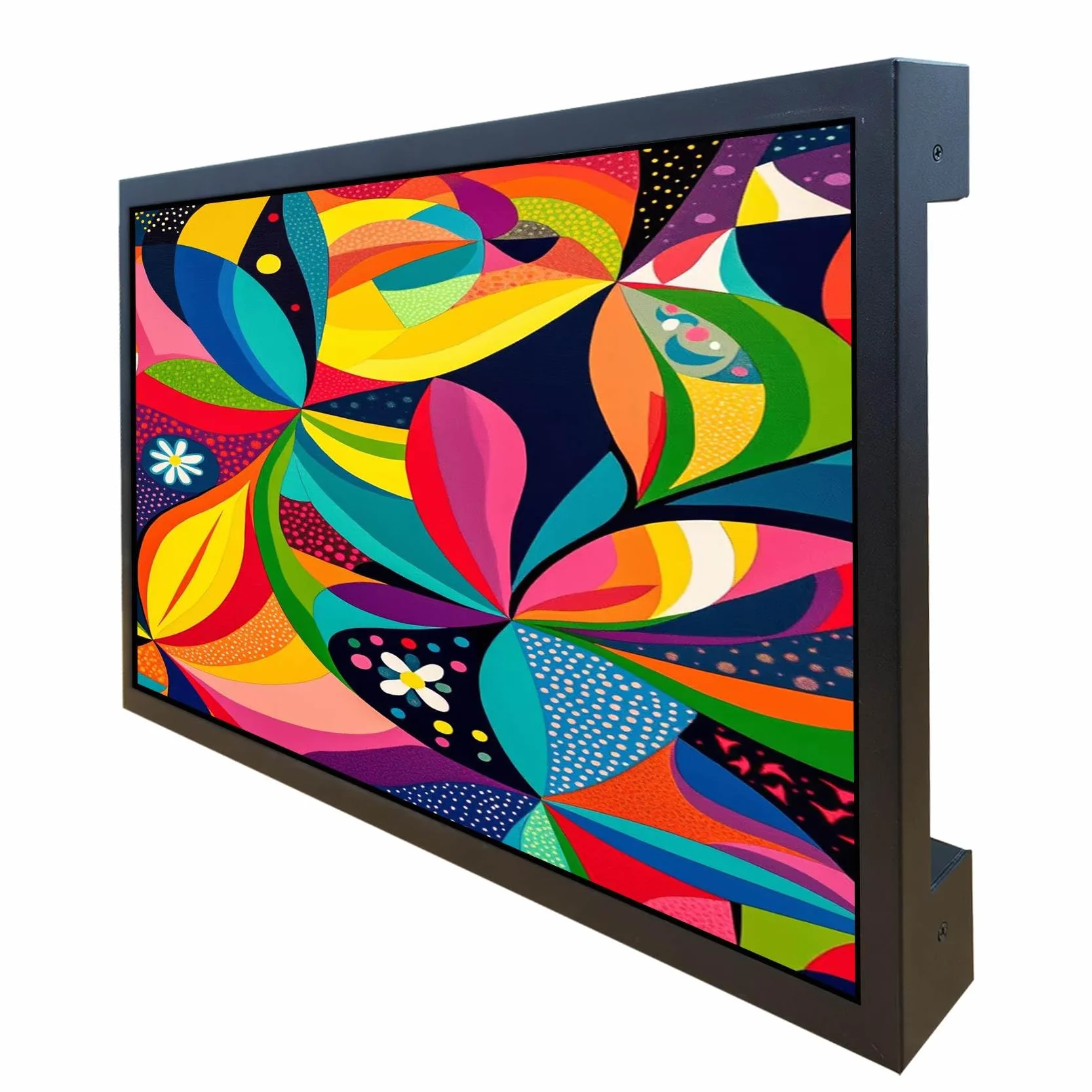 VSDISPLAY Przemysłowy monitor TFT LCD 18,5 cala 1920 x 1080 | port wideo VGA/DVI, metalowa obudowa z uchwytem