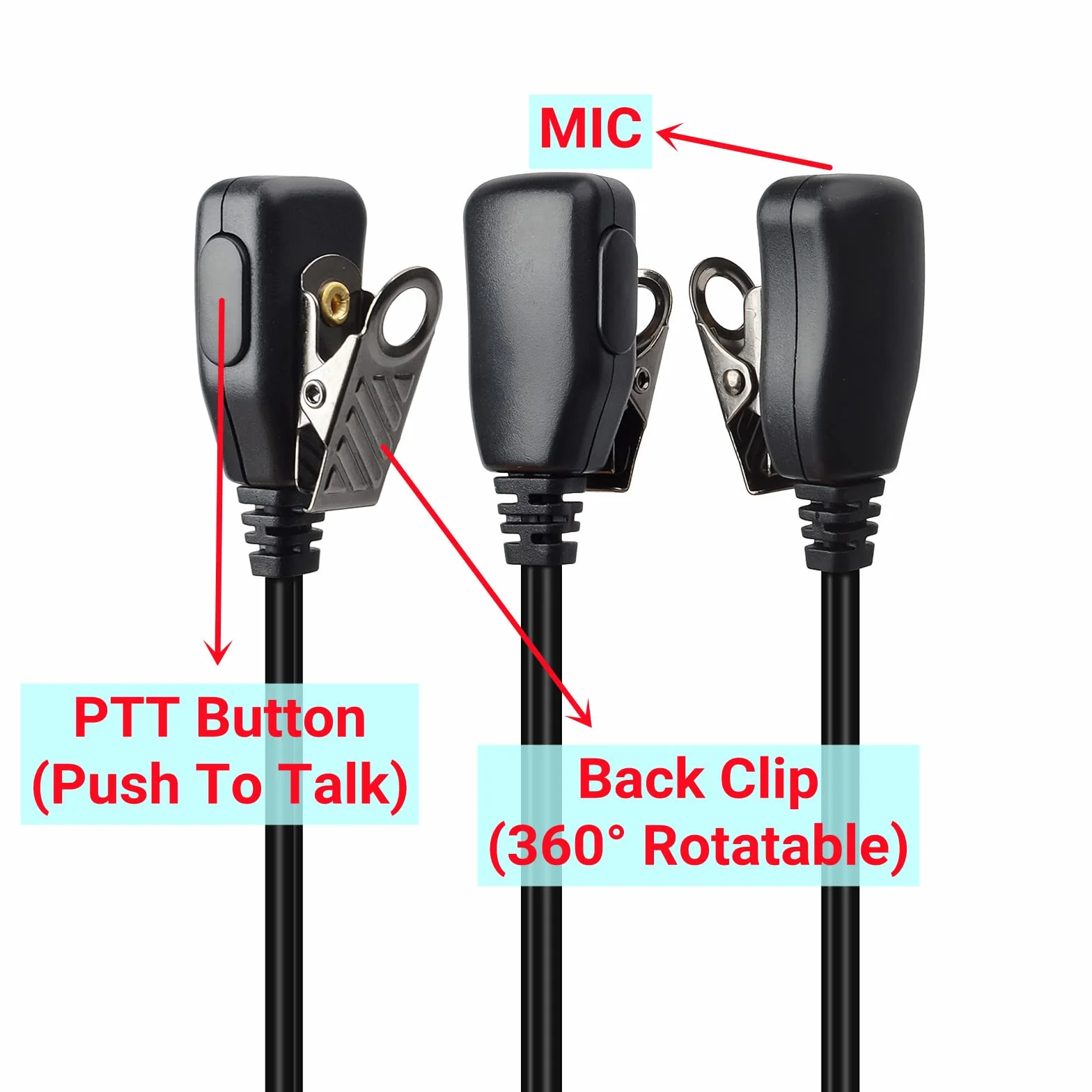 Zestaw słuchawkowy 2,5 mm z mikrofonem kompatybilny z Motorola TLKR-T60 T61 T62 T80 T81 T82 T-92 H2O T80 Extreme T82 Extreme