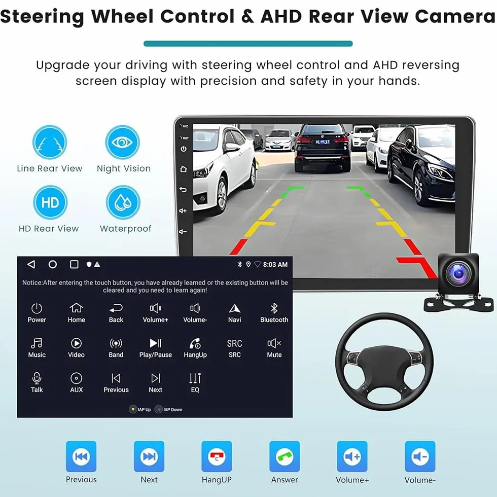 Radio samochodowe stereo 2 + 64 G dla Peugeot Partner 2008-2019 Head Unit for Citroën Berlingo 2 Android 14 GPS nawigacja z bezprzewodowym Carplay, Android 10", ekran dotykowy, Bluetooth, WiFi, FM