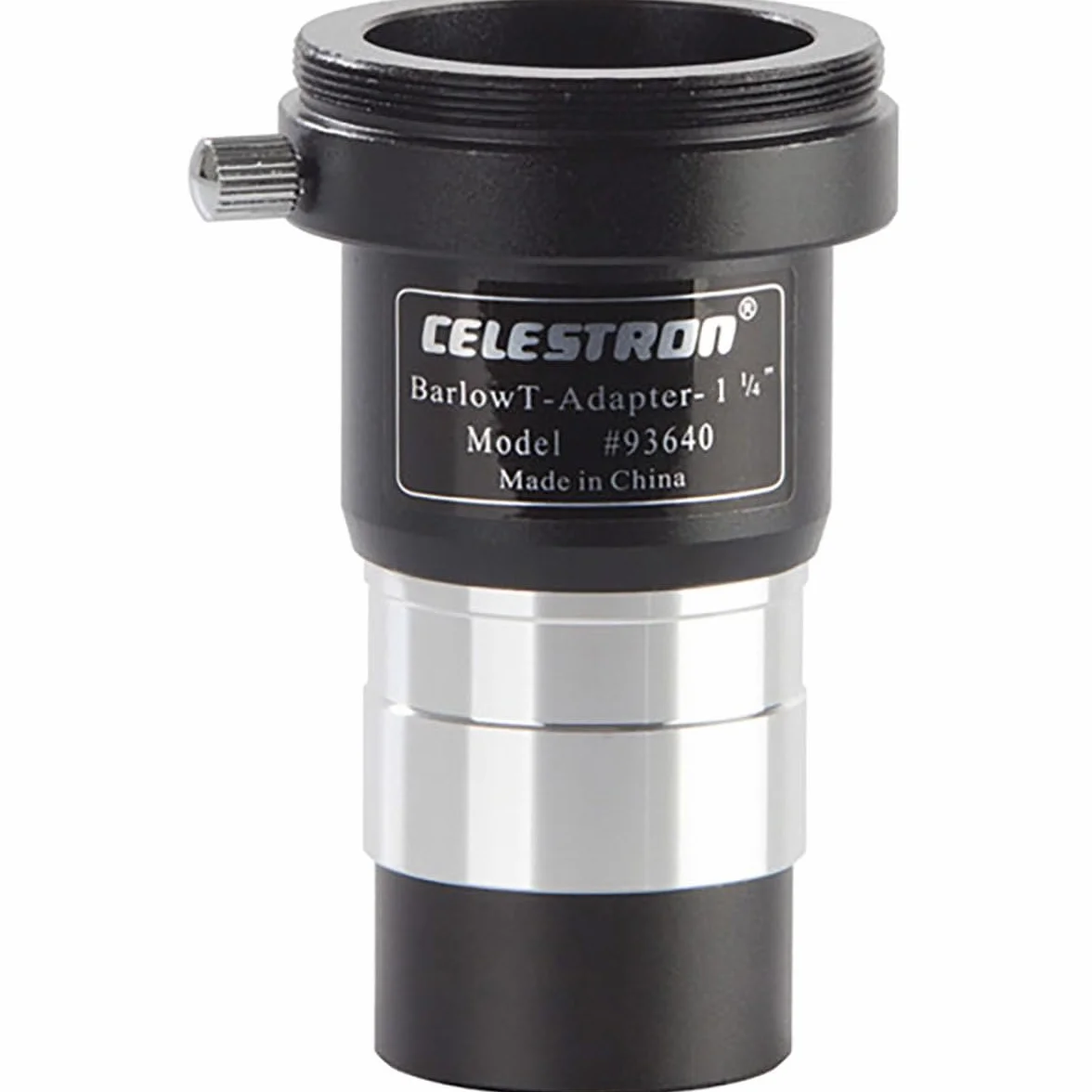 Celestron 93640 1.25 Inch Universal Barlow and T-Adaptor, Silver/Black