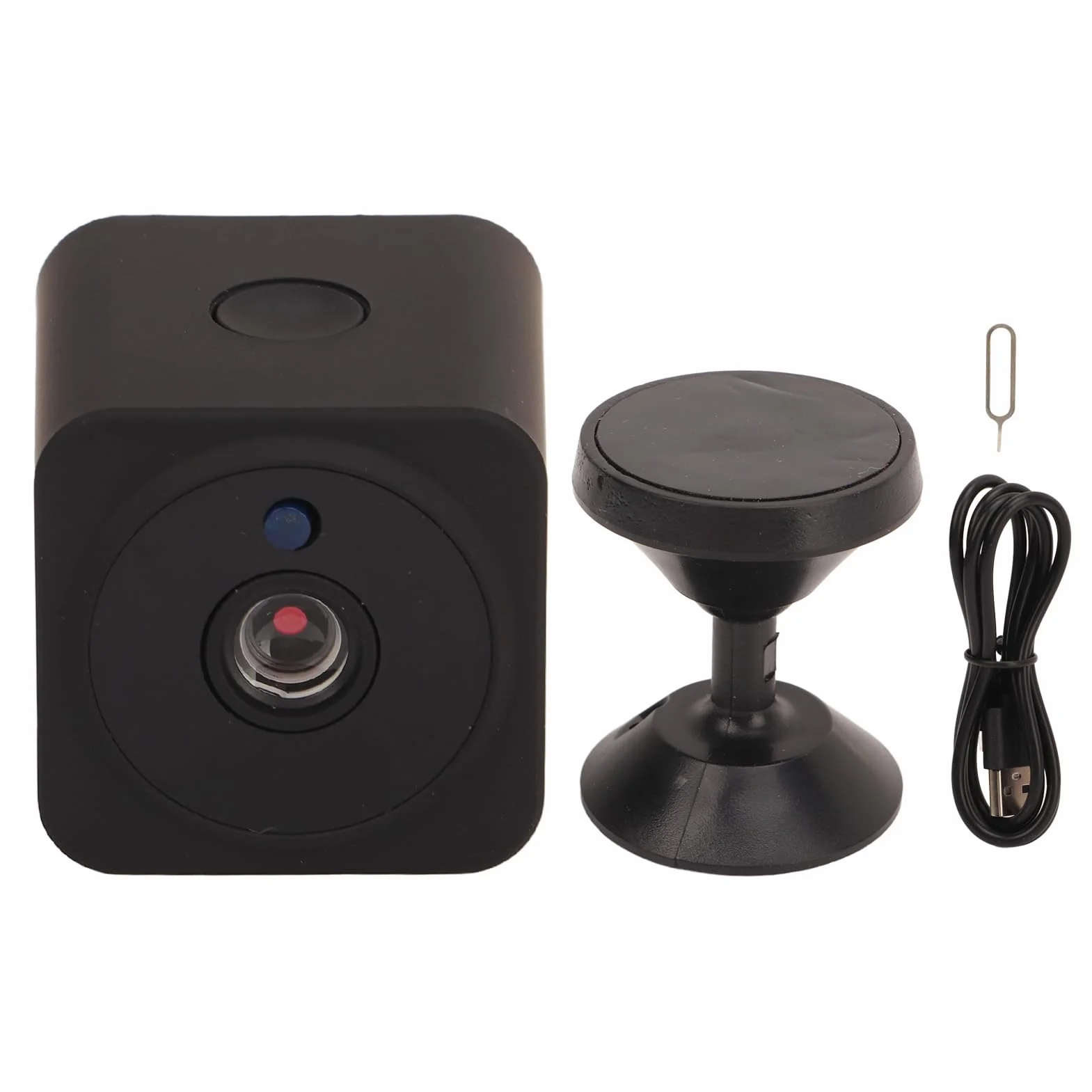Mini Kamera Szpiegowska, Magnetyczna Kamera Wi-Fi 1080P Ukryta Mini Kamera Niania z Noktowizorem Wykrywanie Ruchu 2-drożny Dźwięk Bezprzewodowa Wewnętrzna Kamera Bezpieczeństwa
