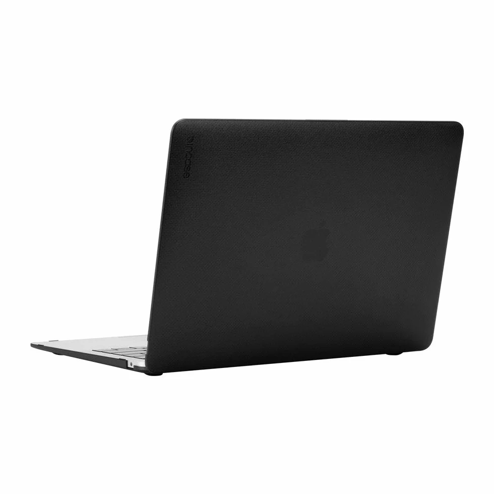 Incase Hardshell twarde etui do Apple MacBook Air 13,3" (2020 / M1-Late 2020) - przezroczyste (czarne) [design 3D Dot I otwory na otwory wentylacyjne I lekkie i cienkie] - INMB200615-BLK