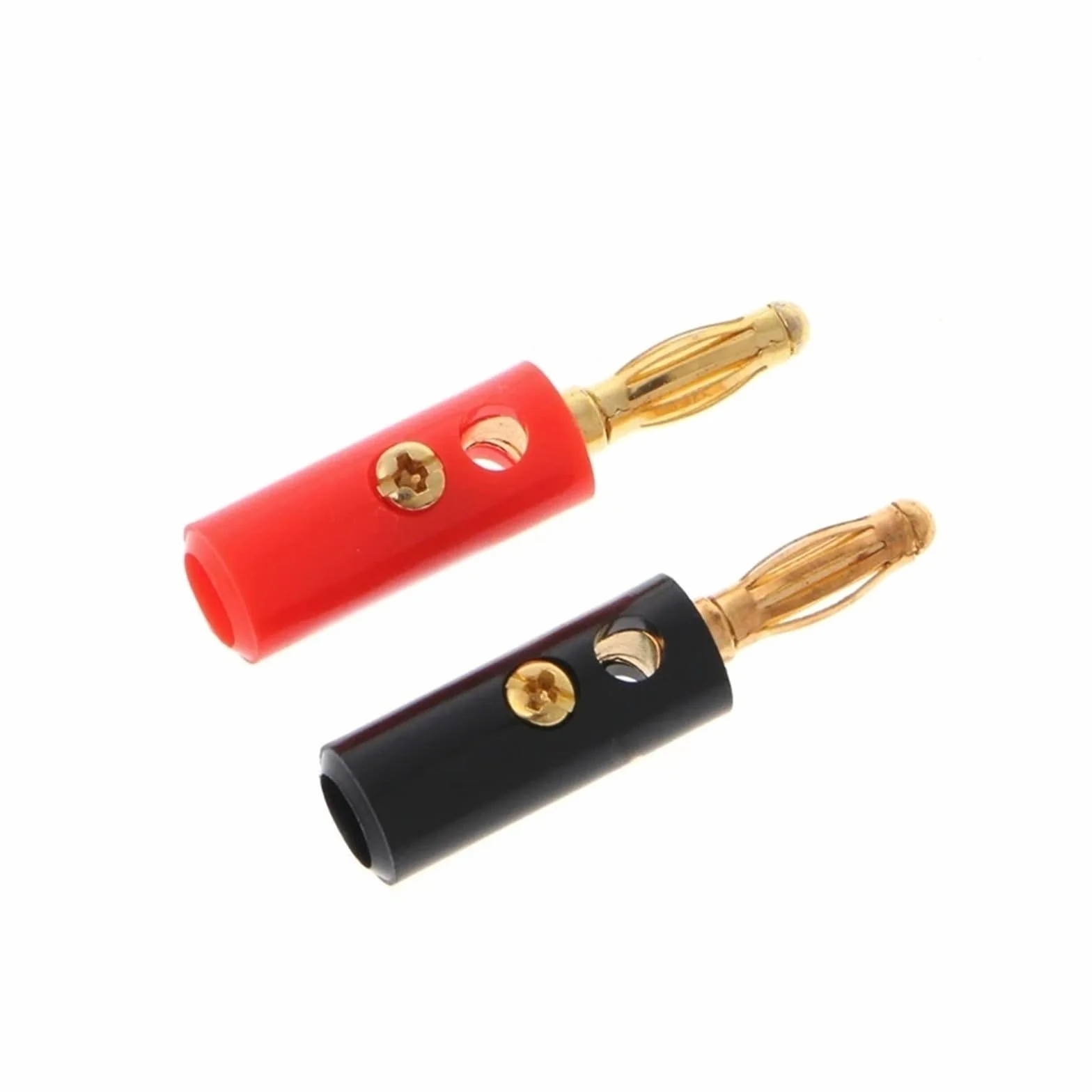 10 szt. 4 mm pozłacana śruba głośnikowa wtyczka bananowa złącze kabel audio