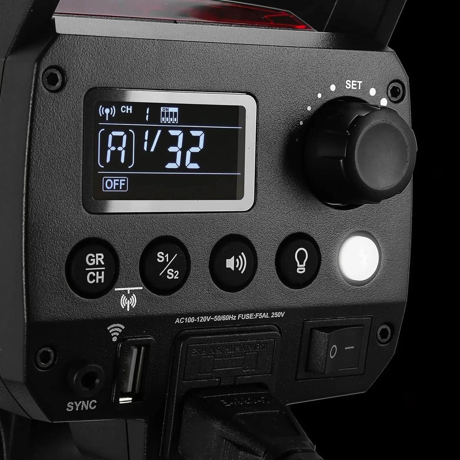 Godox MS300V lampa studyjna LED 300 W, 2,4 G bezprzewodowa 5600 ± 200 K CCT lampa LED 0,1 ~ 1,8 S czas recyklingu Bowens mocowanie z lampą modelującą LED, wyjątkowa stabilność wyjściowa monolight do