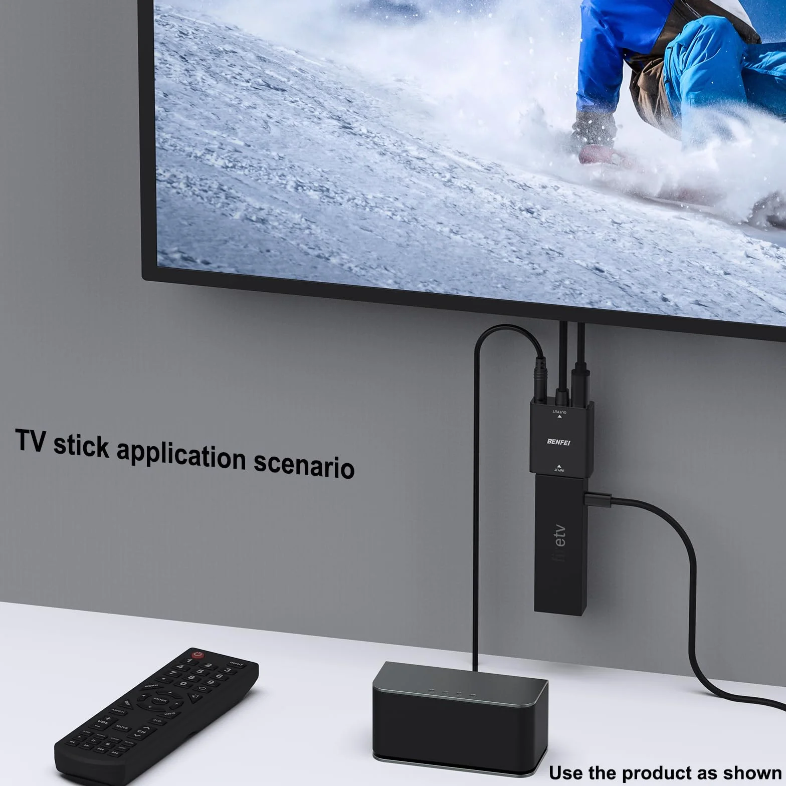 BENFEI Adapter HDMI na VGA, żeńskie wejście HDMI na męski adapter wyjścia VGA z gniazdem audio 3,5 mm, kompatybilny z TV Stick, komputerem, laptopem, monitorem, projektorem, Raspberry Pi, Roku, Xbox i
