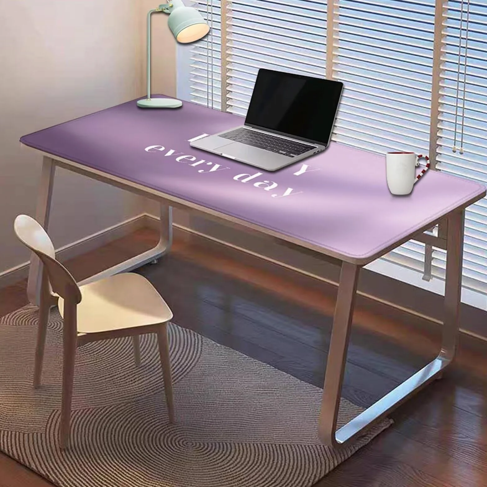 Gamingowa podkładka pod mysz 1200 x 600 x 3 mm, XXL, wodoszczelna, odporna na ścieranie, z przyszytymi krawędziami, fioletowa, podkładka na biurko, poprawia prędkość i precyzję, do laptopa, komputera
