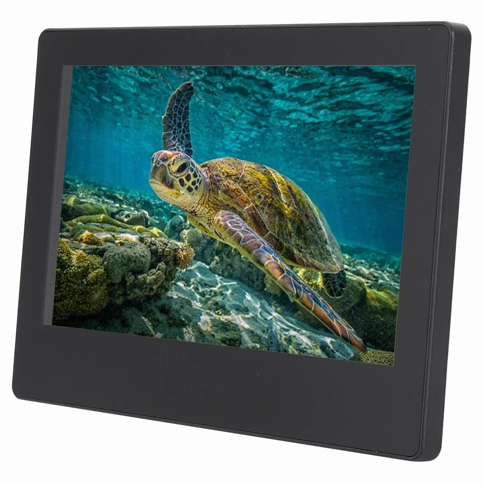 7-calowy monitor IPS z pełnym kątem widzenia i ekranem LCD Wyświetlacz HDMI z obudową do komputera Mini PC Display