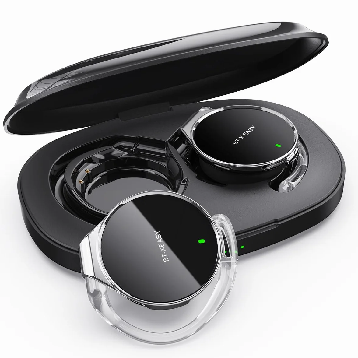 Słuchawki nauszne Bluetooth 5.4, z funkcją Open Ear, bezprzewodowe słuchawki z redukcją szumów, w kształcie kropli wody, sportowy zestaw słuchawkowy Bluetooth z 4 mikrofonami, wygodne dopasowanie