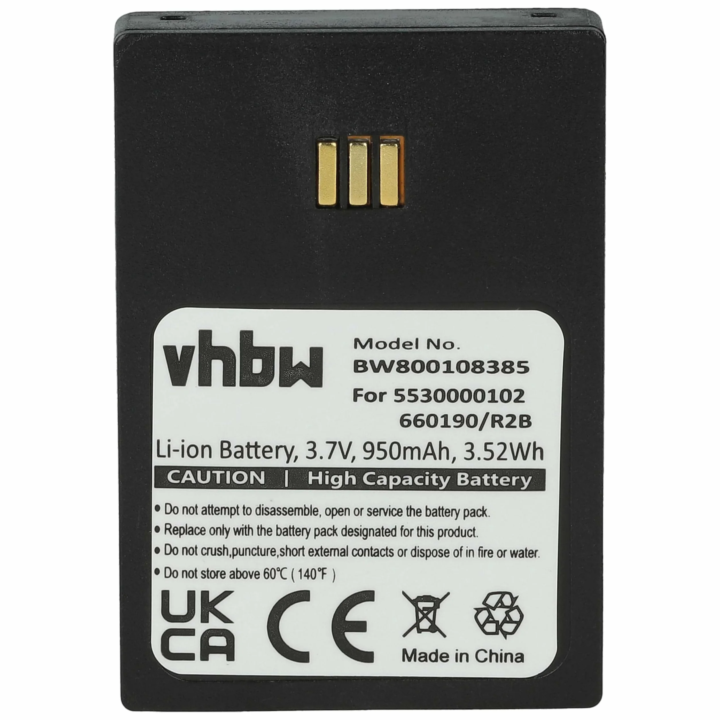 vhbw 10 x akumulator kompatybilny z Aastra DH4-BAAA/2B bezprzewodowy telefon stacjonarny (950 mAh, 3,7 V, Li-Ion), czarny