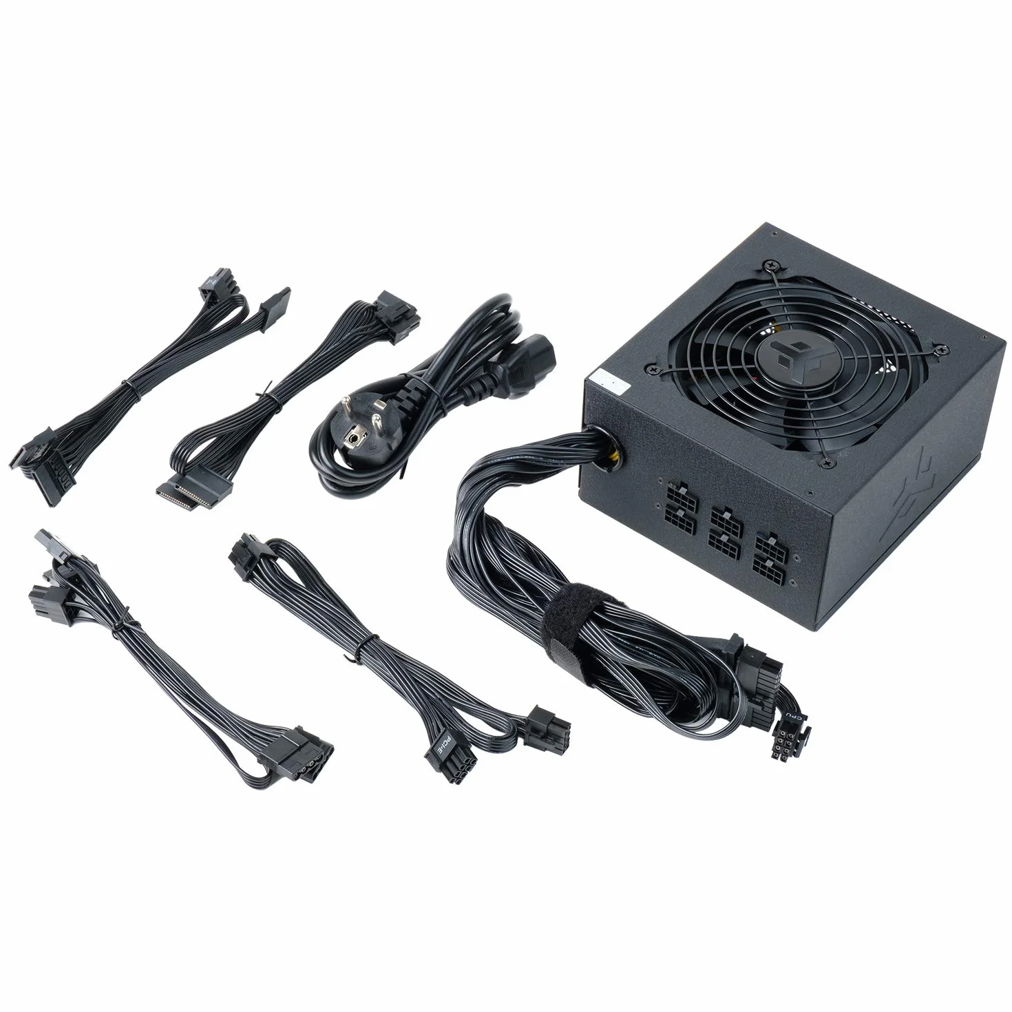 iTek ITPSEBS650 EVO – 650 W, HDB Hydraulic Dynamic Bearing 12 mm, aktywna ochrona PFC, certyfikat efektywności 80 Plus, brąz, wentylator HDB 12 cm, półmodułowa Free Plug, ITPSEBS650