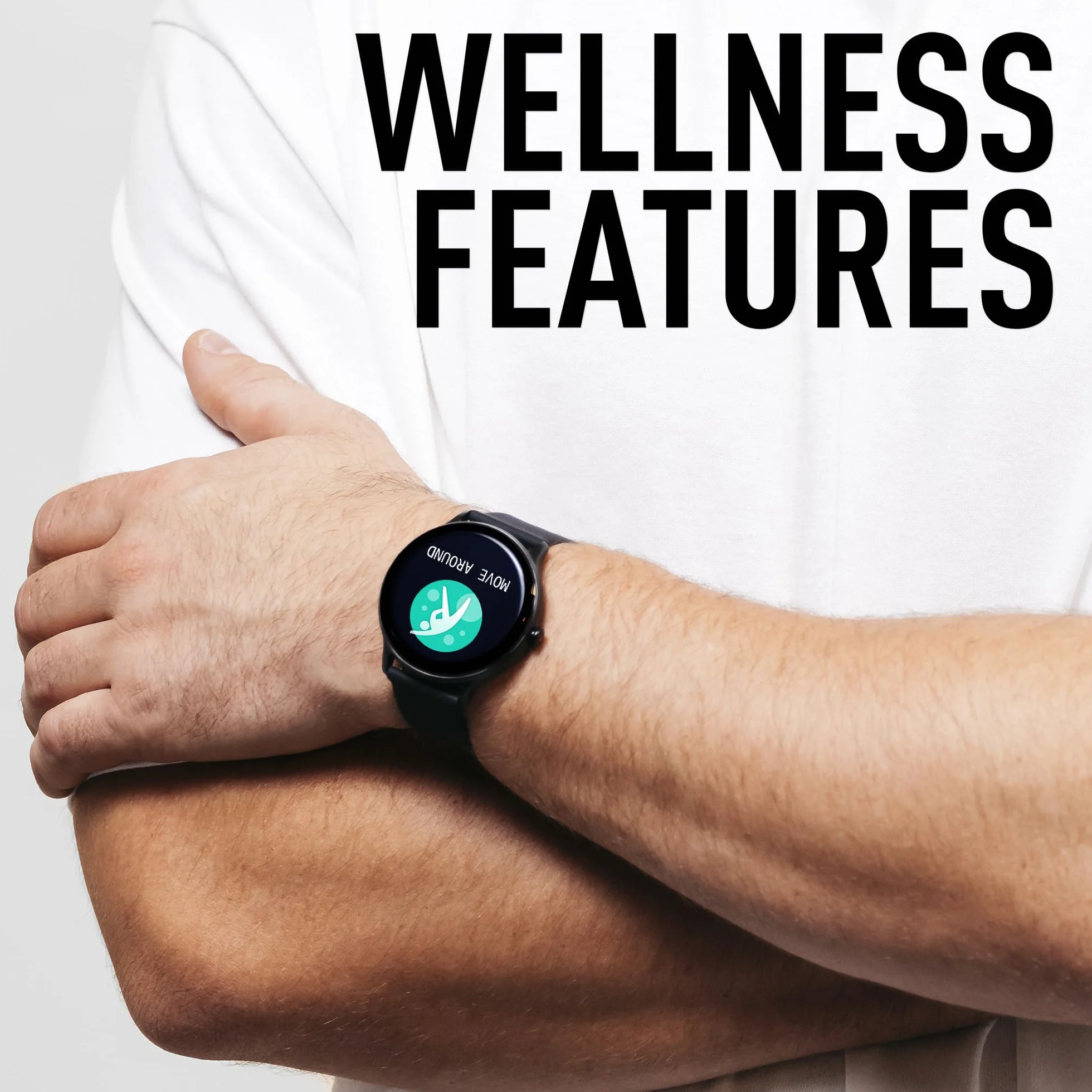 Reflex Active Seria 22 czarny inteligentny zegarek do dzwonienia
