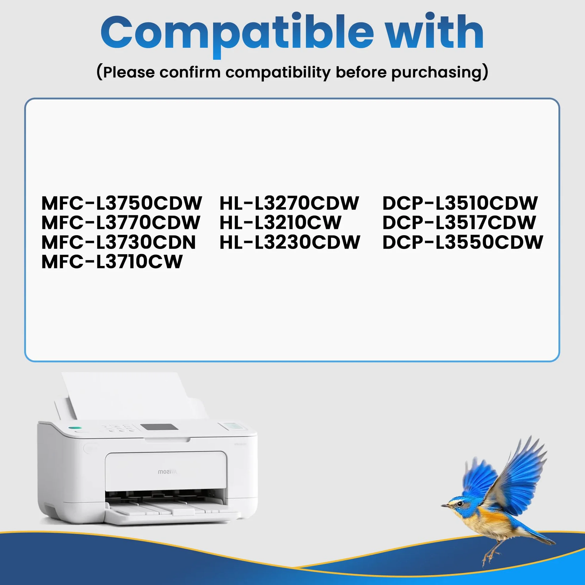 TN247 TN243 kompatybilny jako zamiennik tonera Brother TN-243CMYK TN247 do MFC-L3750CDW HL-L3210CW DCP-L3550CDW HL-L3230CDW MFC-L3770CDW MFCL3750CDW (2 czarny , cyjan, żółty, magenta)