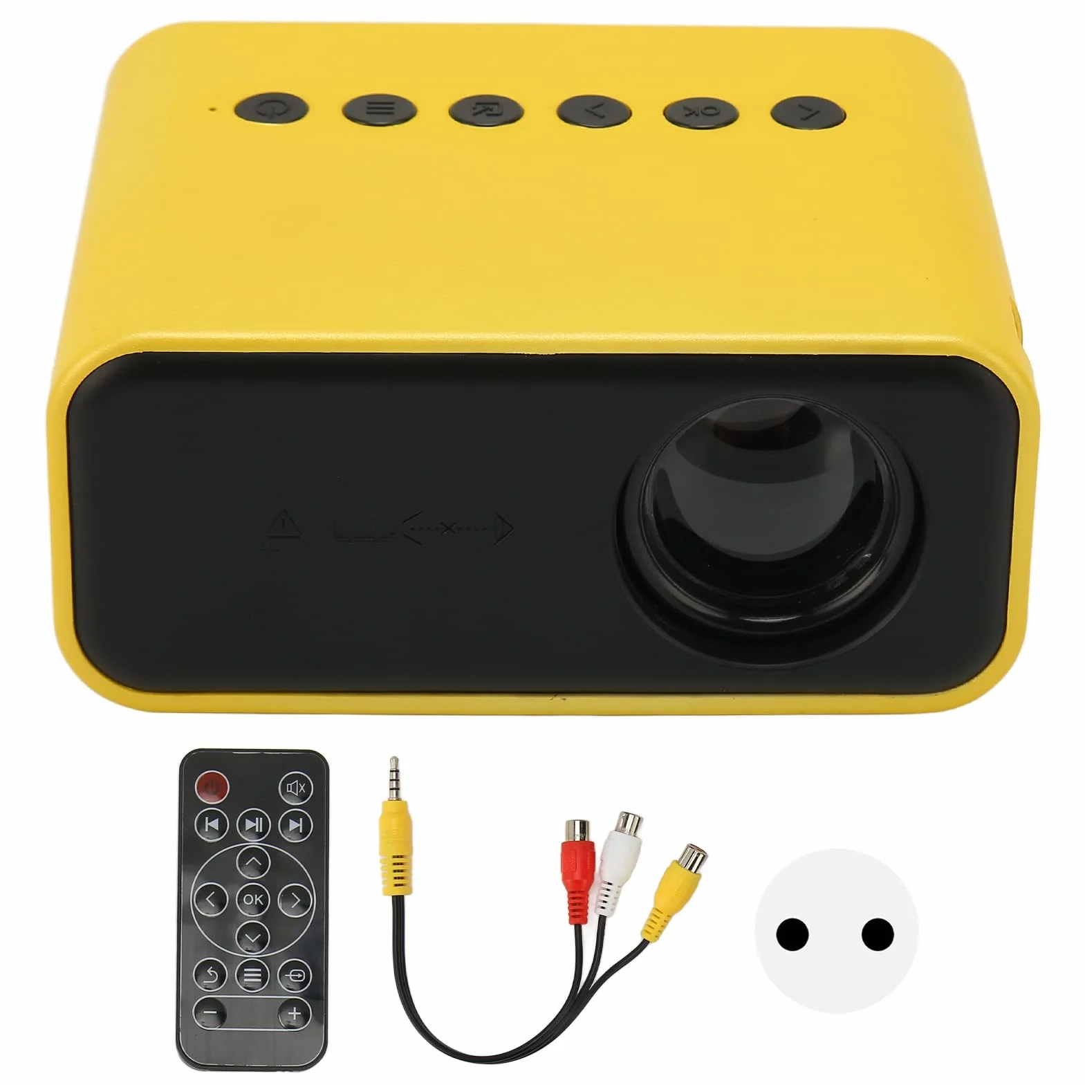 Mini Projektor, Przenośny Projektor Filmowy Full HD 1080P LED do Kina Domowego na Zewnątrz, na Kemping z Wieloma Portami Sprzętowymi, ochroną Oczu i Prezentem dla Odpowiedniego