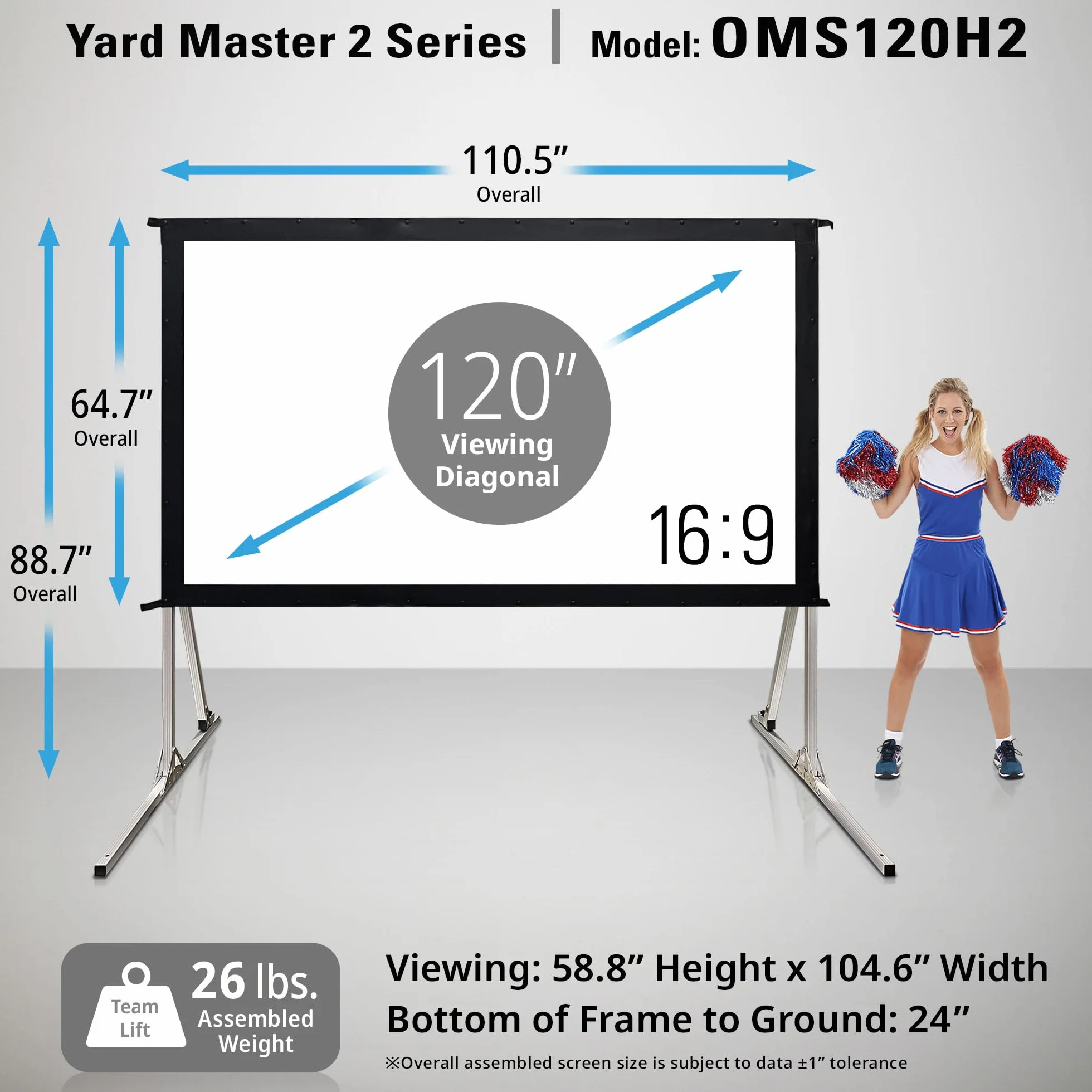 Elite Screens OMS120H2 ekran do rzutnika 3,05 m (120") 16:9
