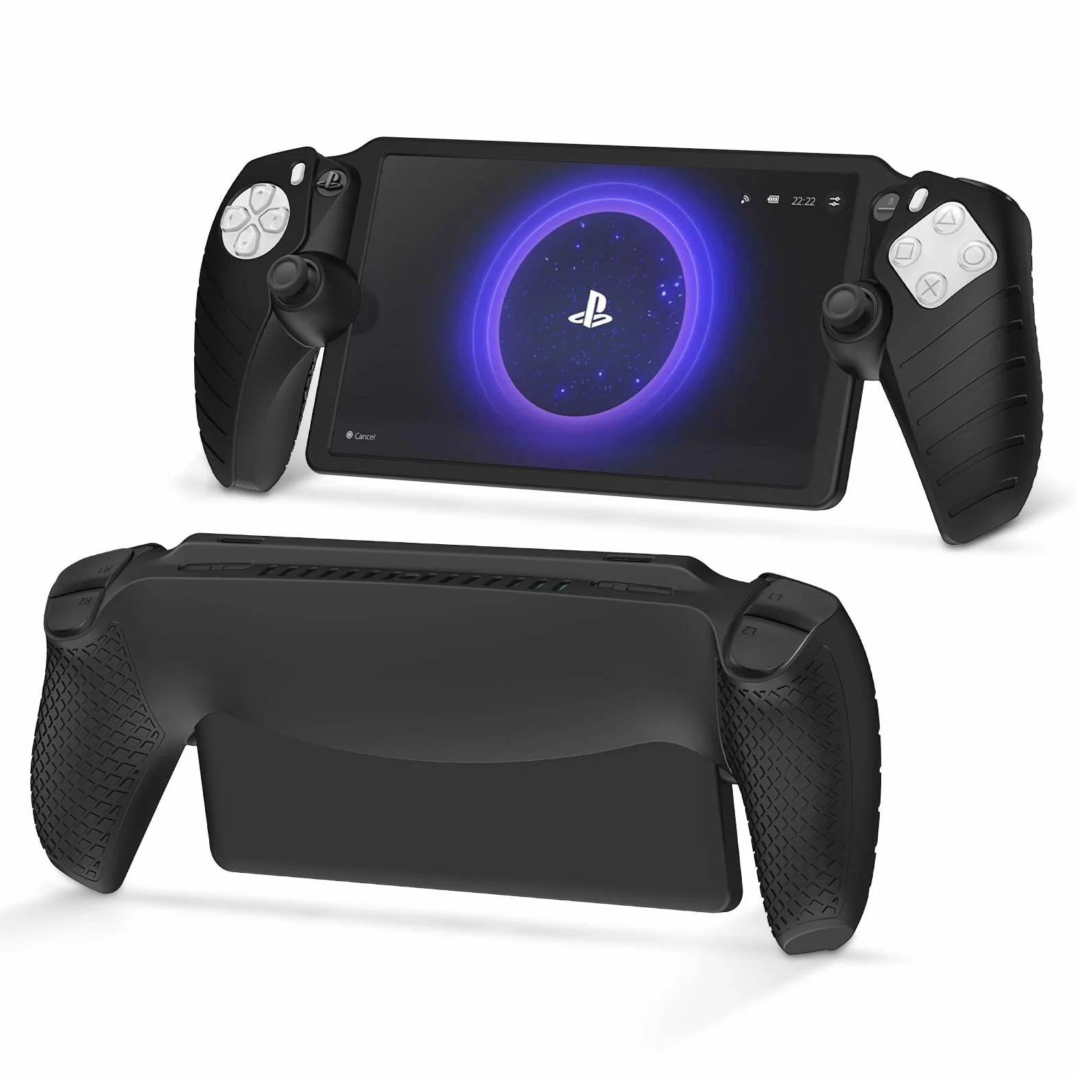 zZjoOoj Etui do Playstation Portal/PS Portal/PS5 Portal (2023), miękki silikonowy pokrowiec ochronny Case-czarny