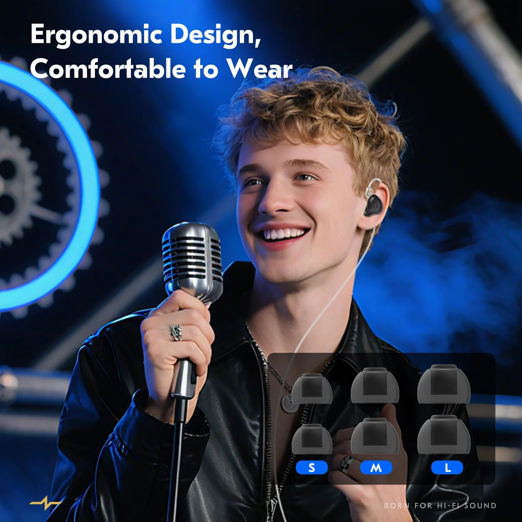 Yinyoo CCZ CZ10 IEMs Gaming with Mic 4BA+1DD in Ear Monitor HiFi przewodowe słuchawki douszne z 10 mm podwójnym magnesem PET Dynamic Driver Gaming Earbuds z odłączanym kablem 2-pinowym
