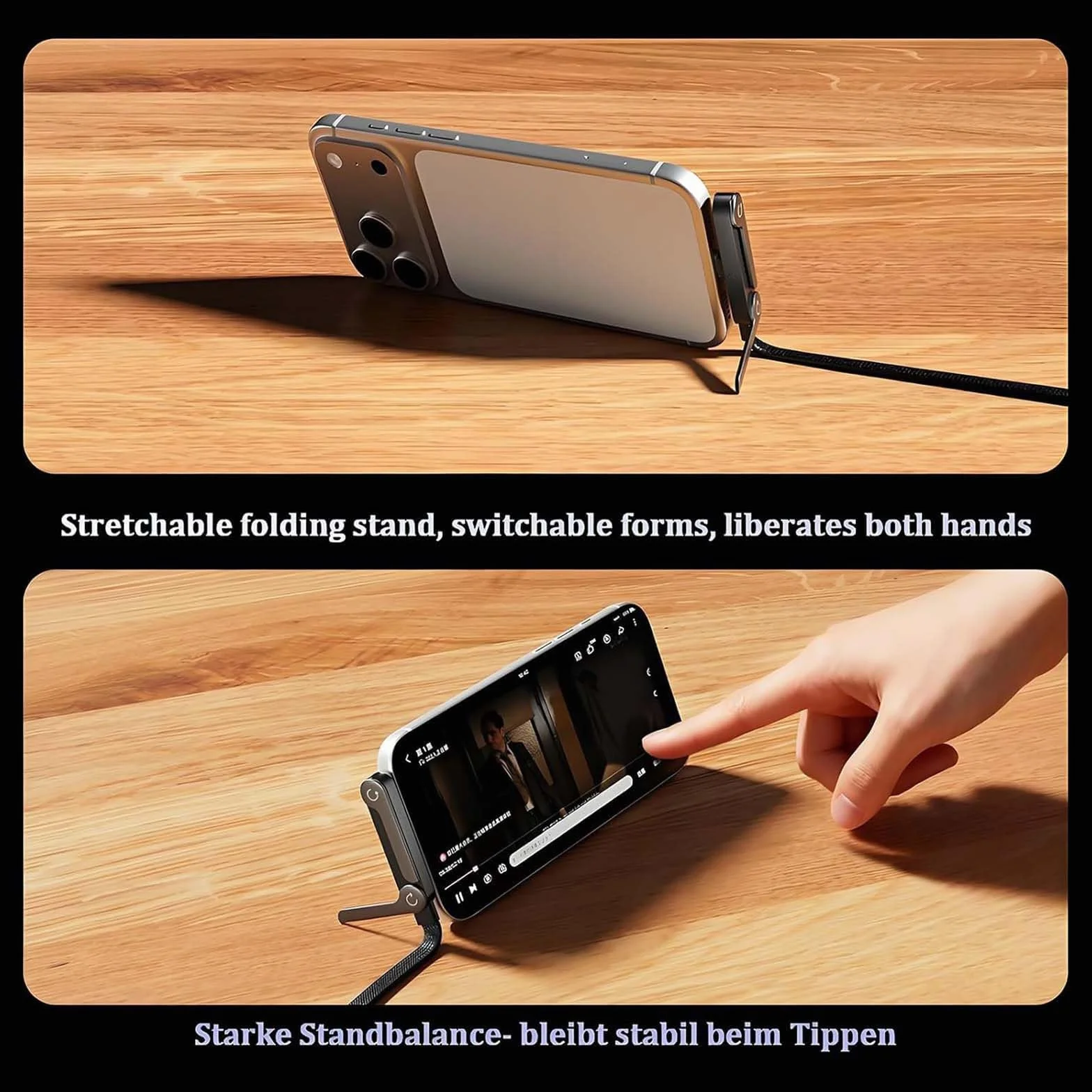Niewidoczny uchwyt, kabel do ładowania ze stojakiem, ładowarka do telefonu komórkowego typu C (orientacja boczna), 240 W, kabel do szybkiego ładowania danych ze stojakiem i elastycznym złączem