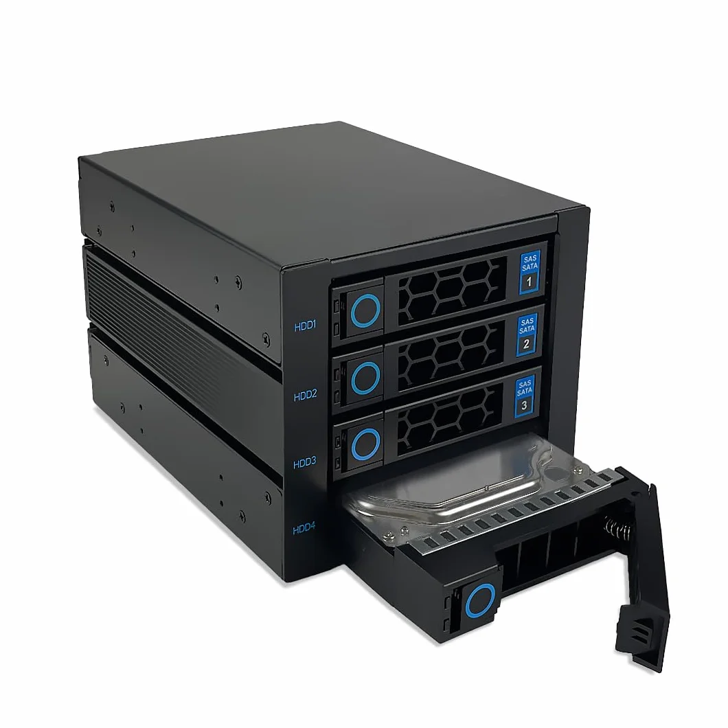 FANTEC 2553 WR-C3141-12G/6G SAS/SATA 12G obudowa backplane dla 4× 3,5"/2,5" HDD/SSD na module napędowym 3X 5,25