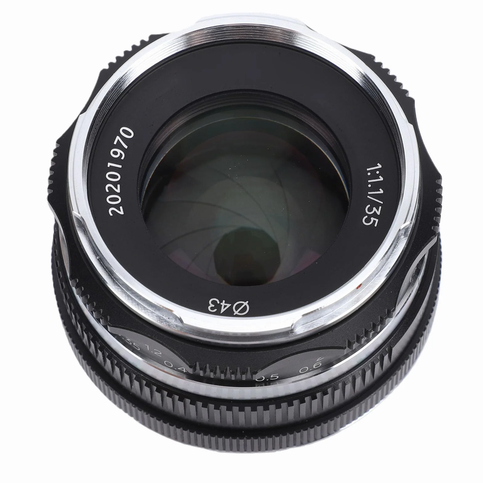 LICAEVEY Obiektyw 35 Mm F/1.1 MF APS C z Mocowaniem X, Obiektyw Stałoogniskowy z ręczną regulacją Ostrości o Dużej Przysłonie, 10-listkowa Przysłona, Metalowy Korpus do Portretowej