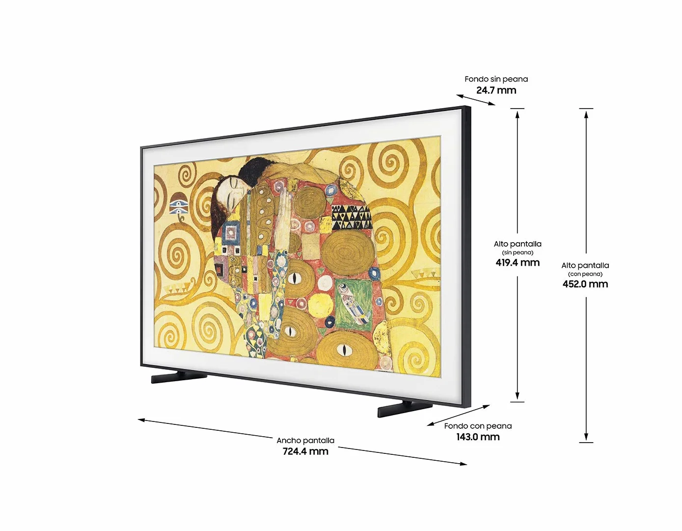 Samsung QE32LS03TBK QLED FHD 2020 Smart TV 32", Full HD, HDR 10+, sztuczna inteligencja, Multi View, tryb Ambient, One Remote Control, uchwyt ścienny bez luki w zestawie, z wbudowaną Alexą