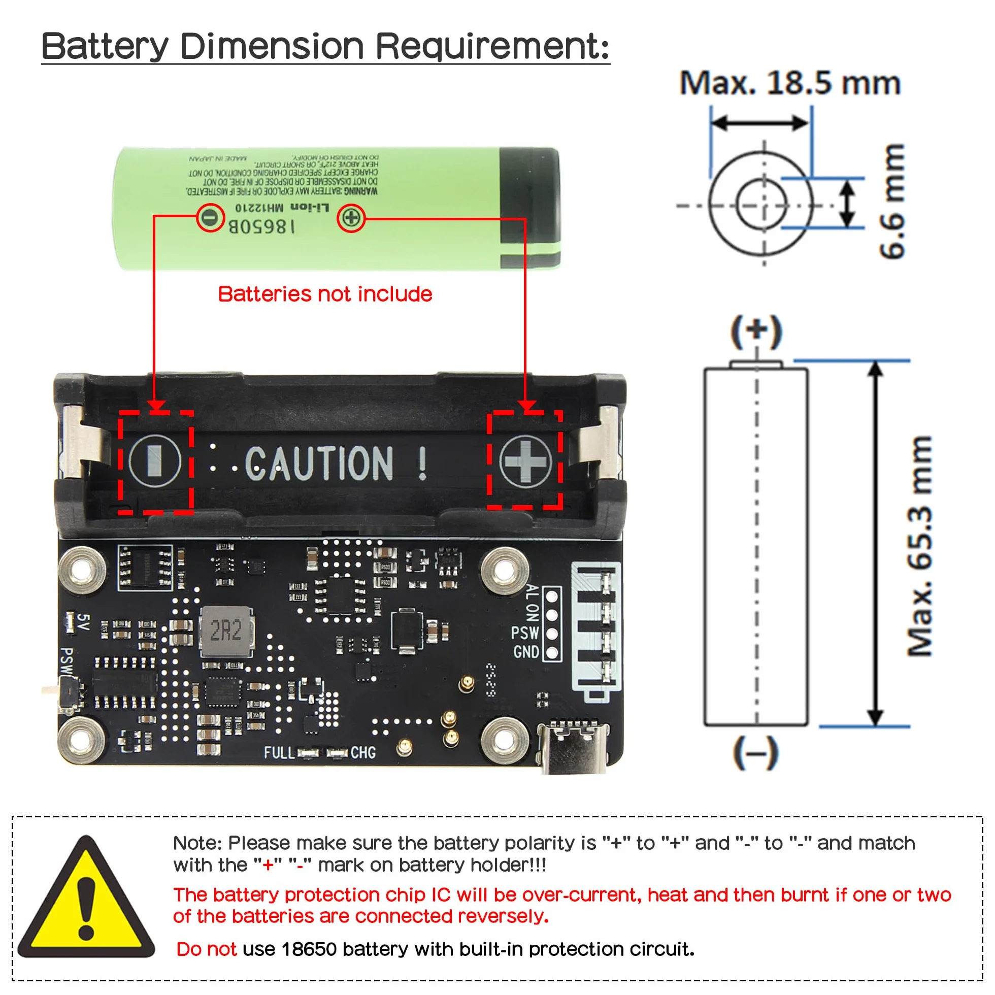 Geekworm X306 V1.3 ultracienka osłona UPS do Raspberry Pi Zero 2 W