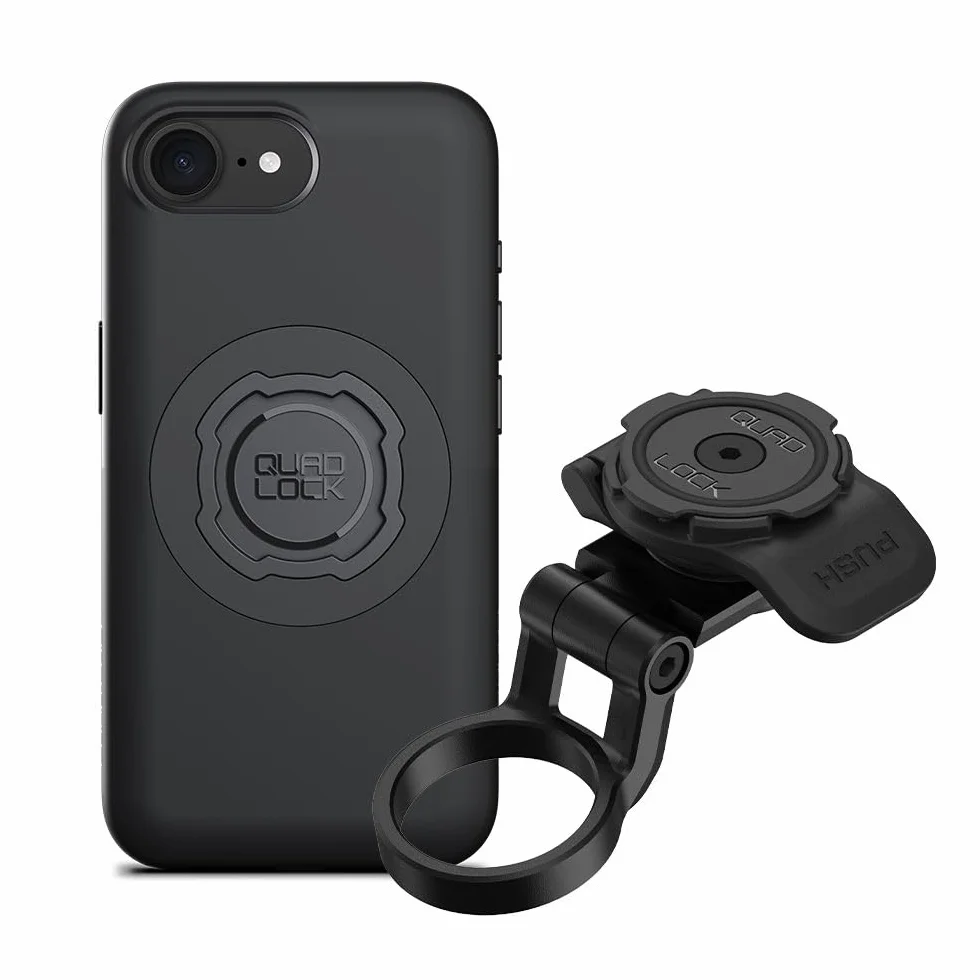 Quad Lock zestaw montażowy osłony kierownicy (regulowany) do roweru z MAG etui na telefon iPhone 17e/16e