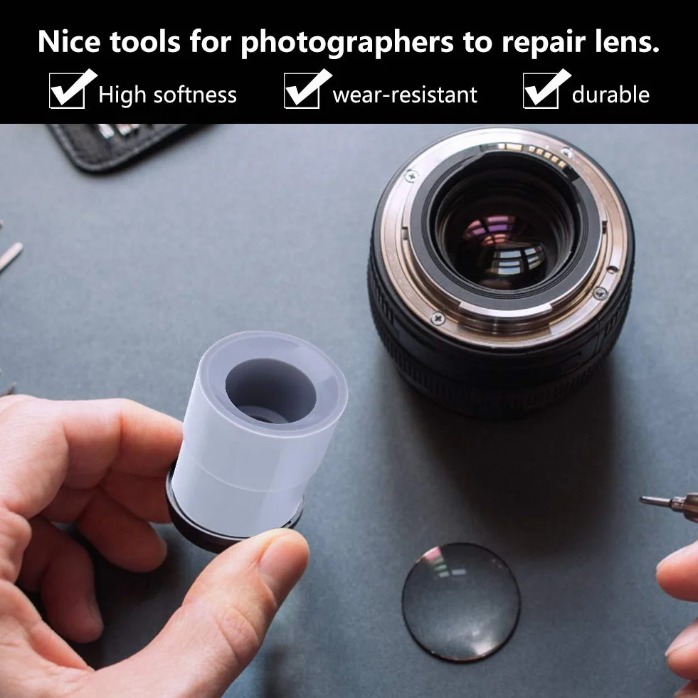 EBTOOLS Pierścień do usuwania obiektywów, 9 szt. Aparat DSLR Narzędzie do naprawy obiektywu pierścień 8-83 mm usuwanie soczewek gumowe akcesoria
