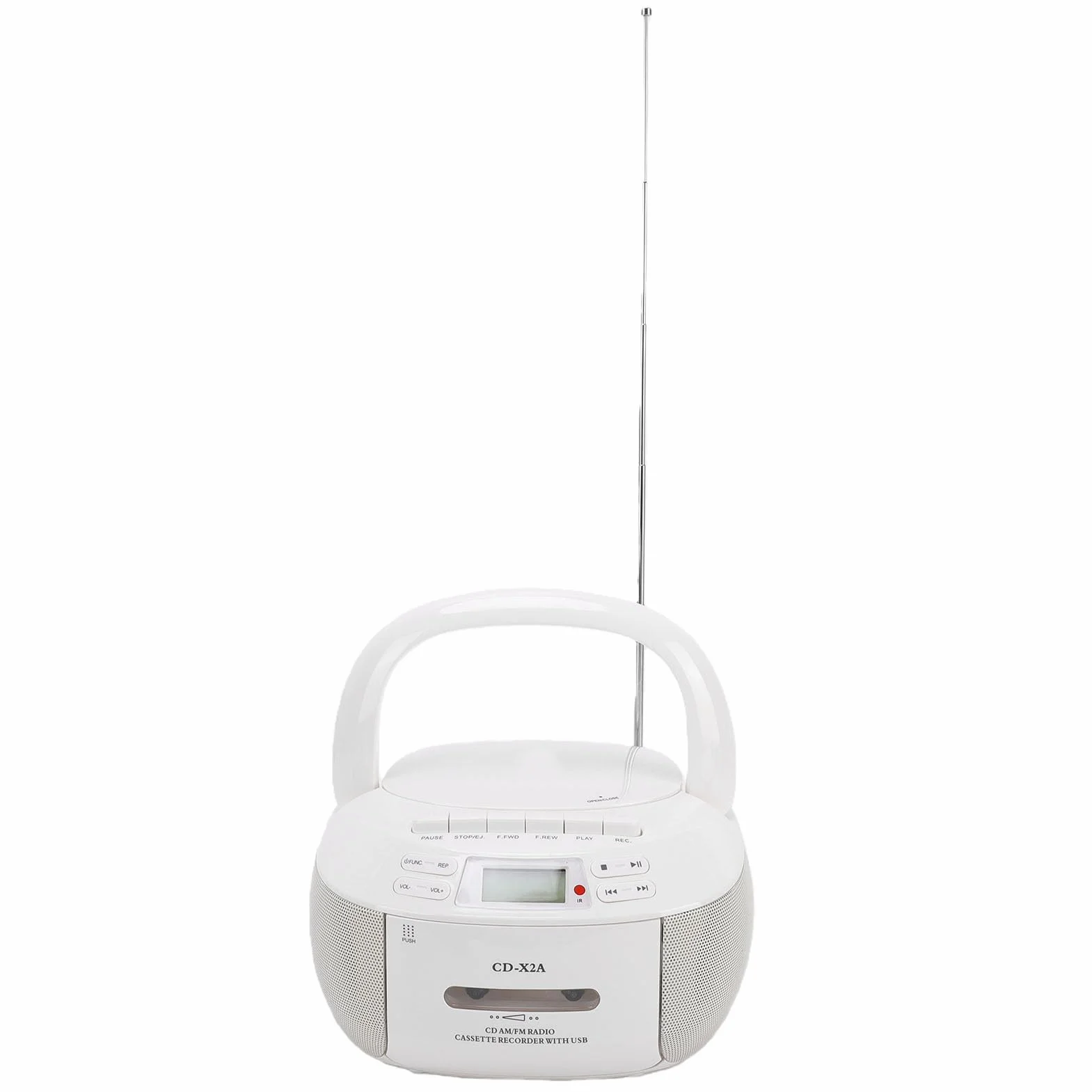 Przenośny Odtwarzacz CD i Kaset, Zasilanie Dualne AC lub Bateria C (wtyczka UE)