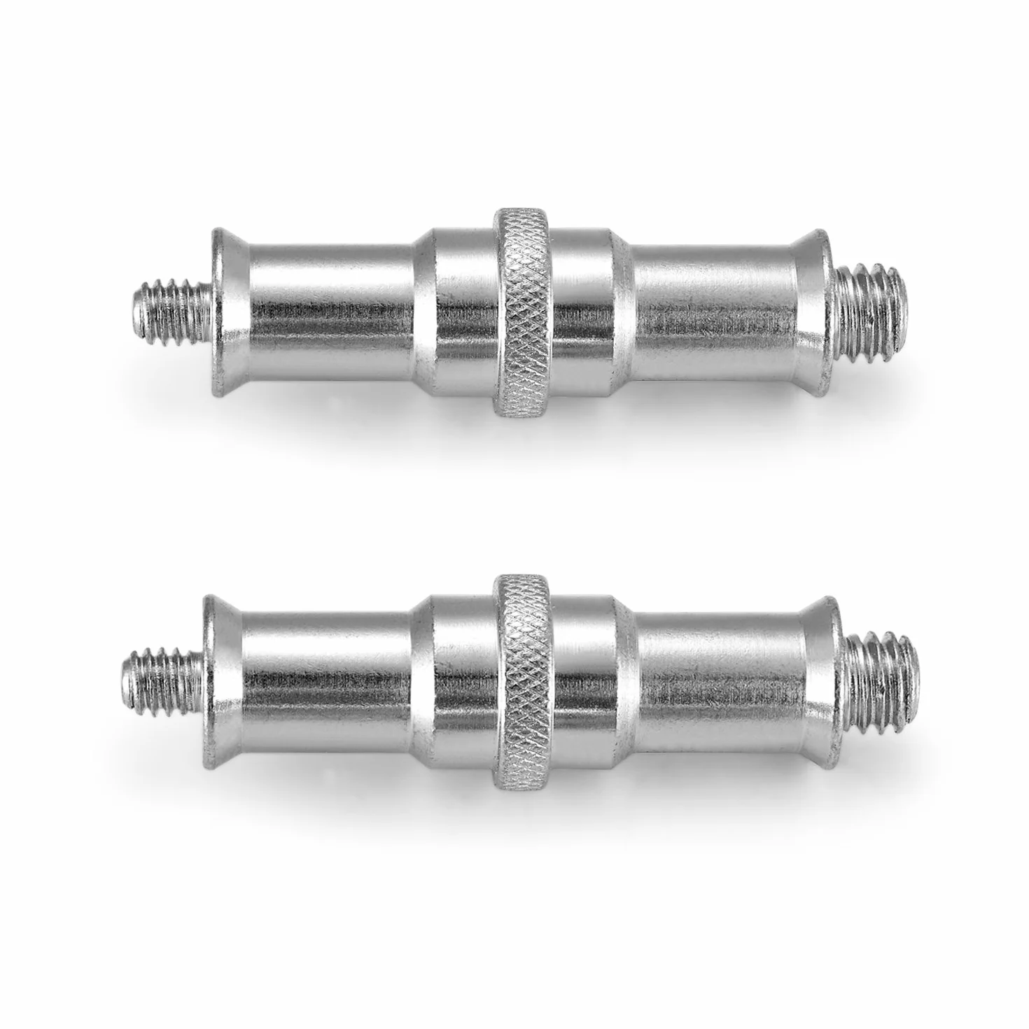 Neewer 2 sztuki standardowy 1/4 na 3/8 cala metalowy męski konwerter gwintowany adapter śruba śruba kołki do stojaka do oświetlenia studyjnego, adapter do Hotshoe/głowica kulowa, bezprzewodowy odbiornik flash, wyzwalacz