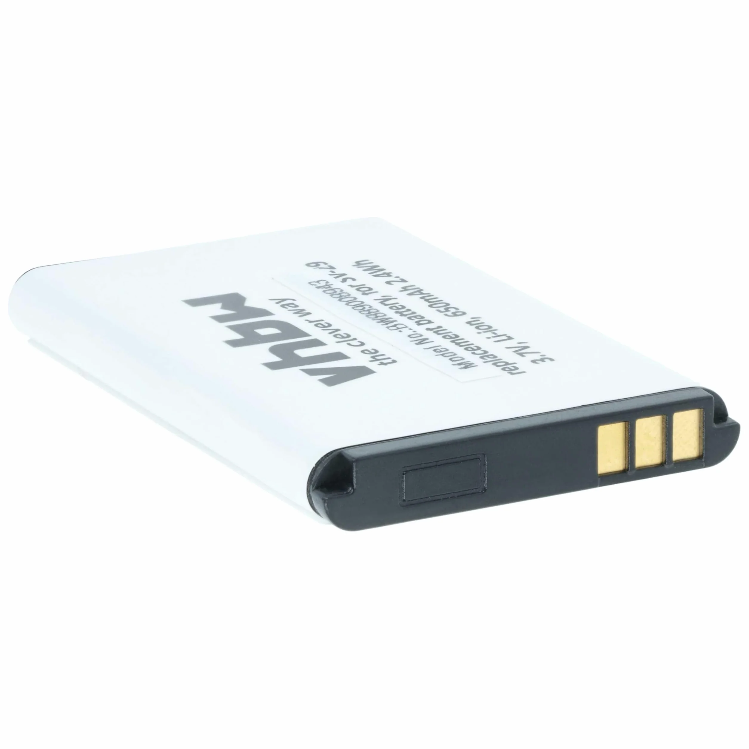 vhbw 10 x Doro DBR-800A bateria do telefonu komórkowego, smartfona (650 mAh, 3,7 V, Li-Ion)