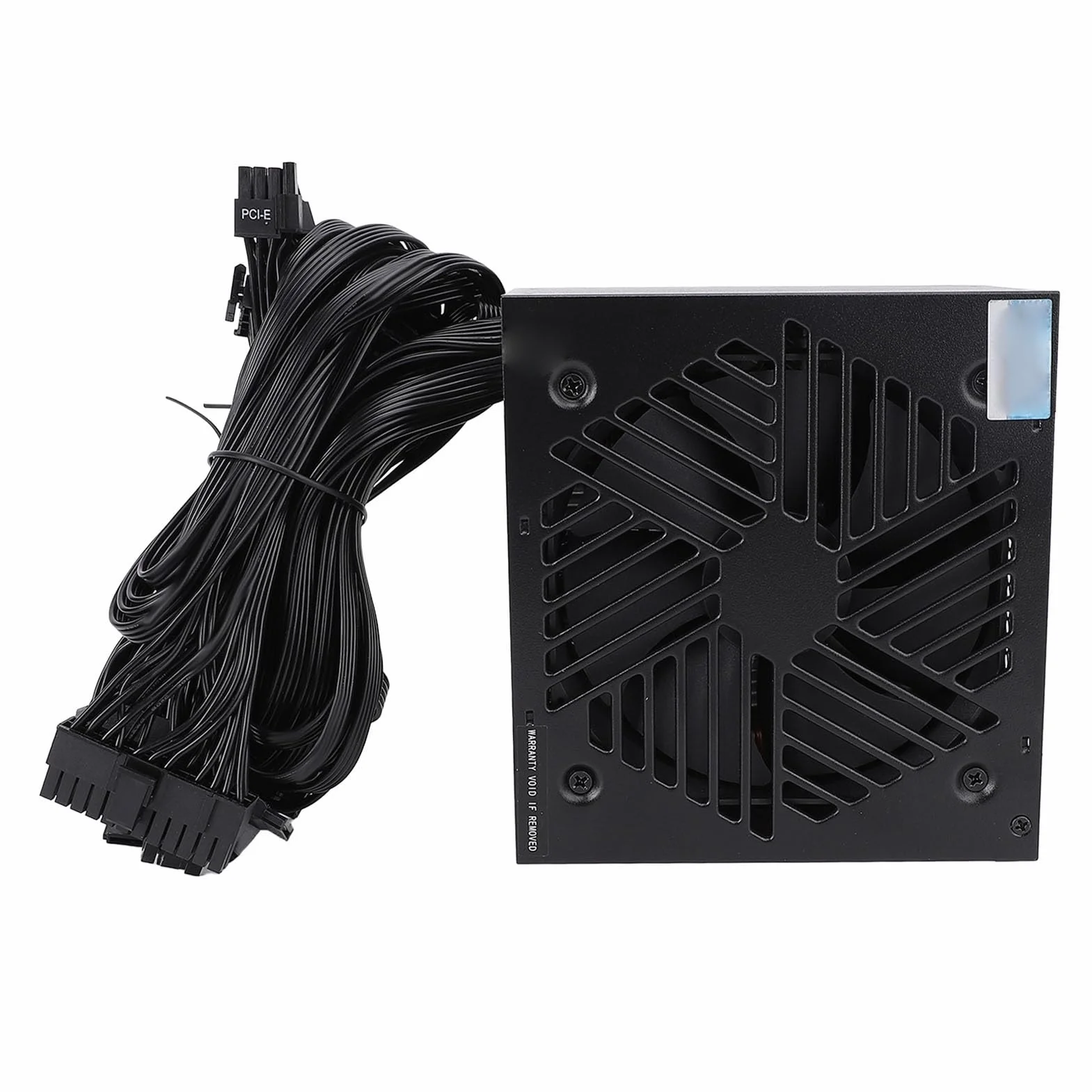 Generic Zasilacz Komputerowy o Wydajności ponad 80% Aktywny Zasilacz ATX 700 W do Gier, Stop Aluminium W Kolorze Czarnym, Płyta Główna 24-pinowa, Odpowiednia dla Graczy