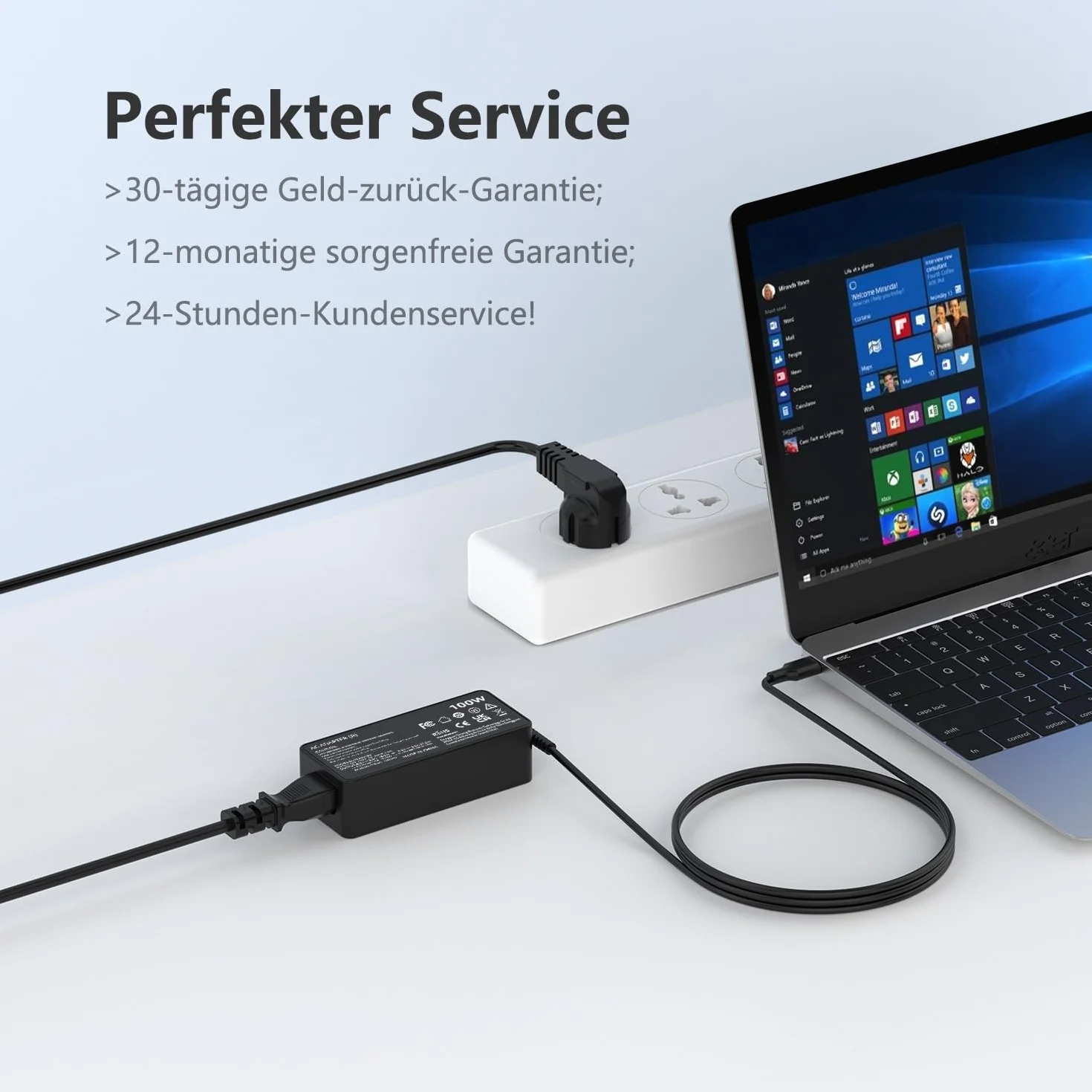 Zasilacz USB C 100 W kompatybilny z MacBookiem Lenovo Thinkpad Dell Latitude HP Chromebook Asus Acer Huawei Xiaomi Air Samsung Notebook