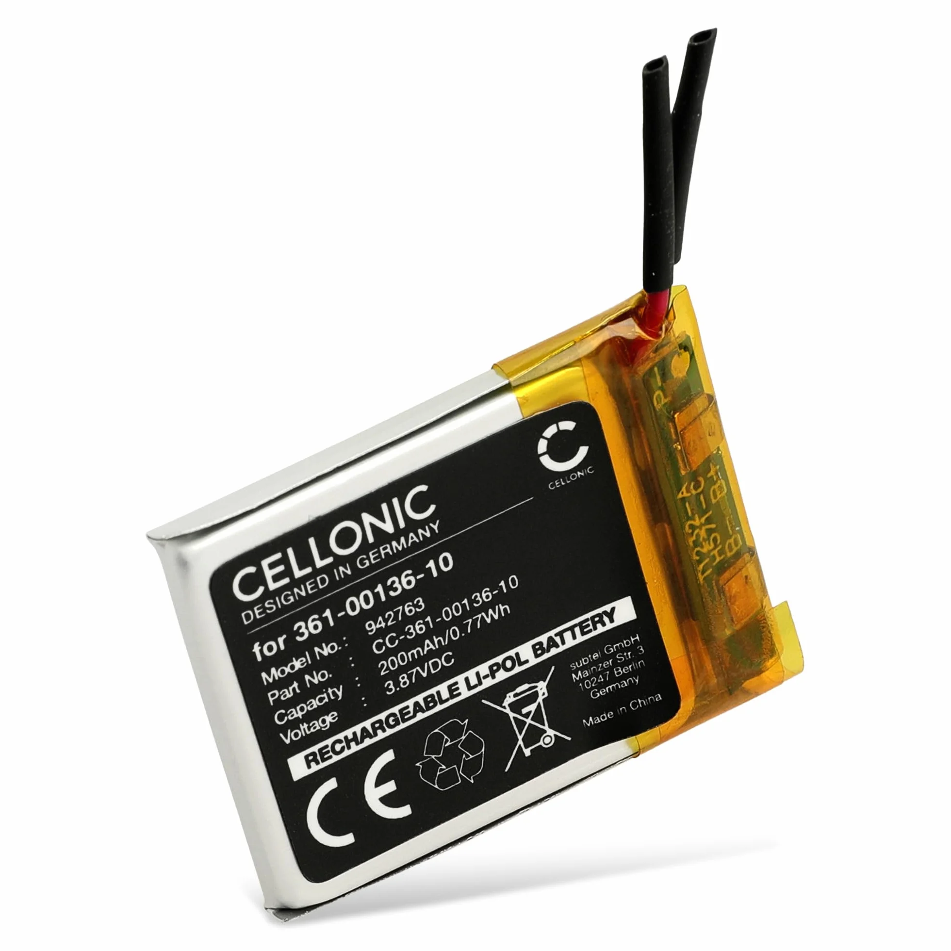 CELLONIC Bateria zamienna do Garmin Venu Sq Music 200mAh 3,87 V