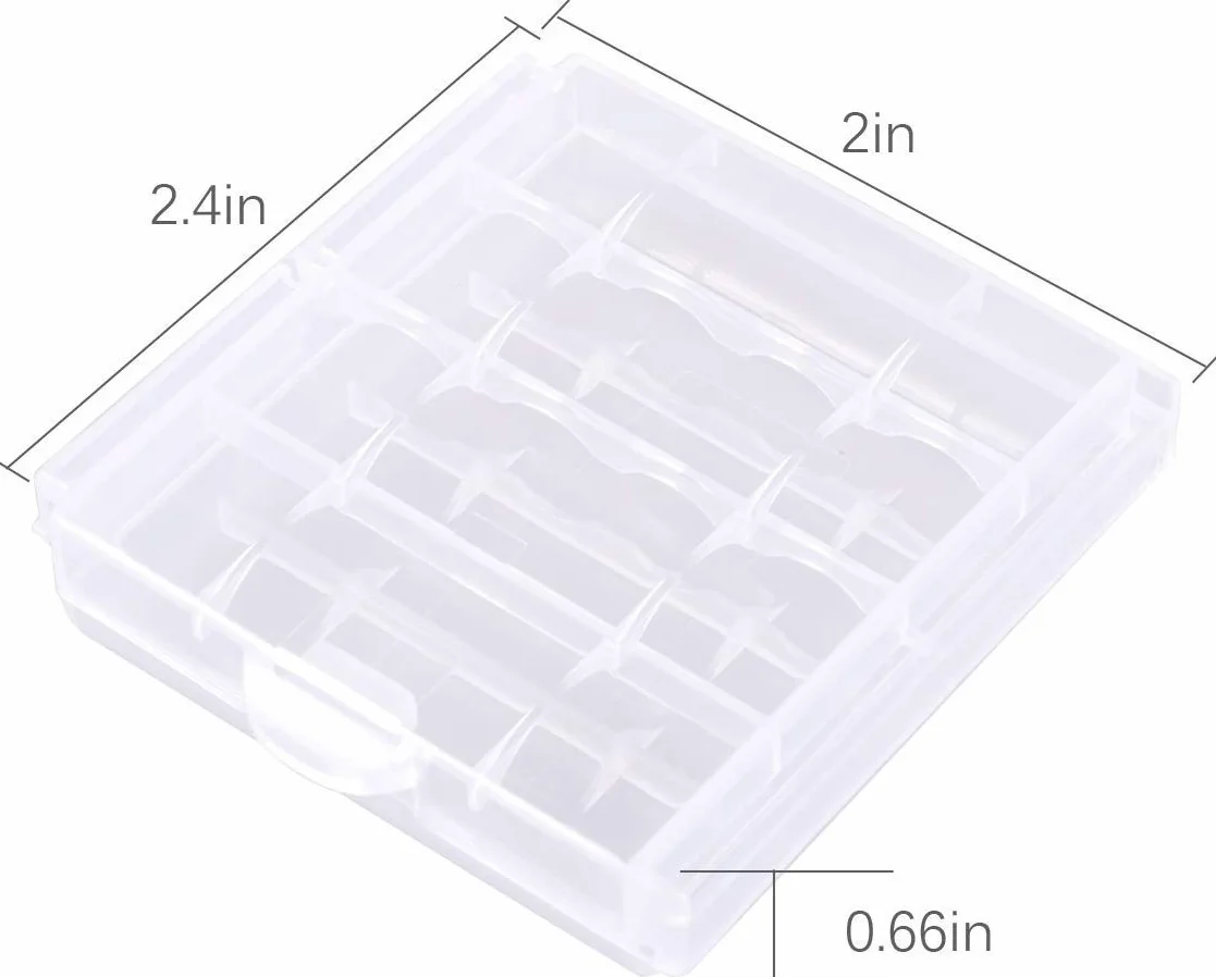 GTIWUNG Zestaw 6 uchwytów na baterie 4 AA z USB, 4 AA 6V uchwyt na baterię obudowa plastikowa bateria schowek gniazdo USB, 4 x 1,5V obudowa ładowarki do baterii AA