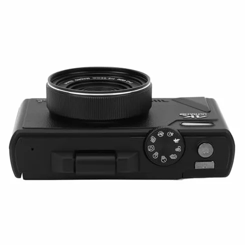 Aparat Cyfrowy 4K, 64MP UHD 18x Zoom Autofocus Retro Kompaktowy Aparat Cyfrowy z 3 calowym Ekranem i Bilansem Białym, Rejestrator Wideo 4K do Fotografii Podróży Vlogging (BLACK)