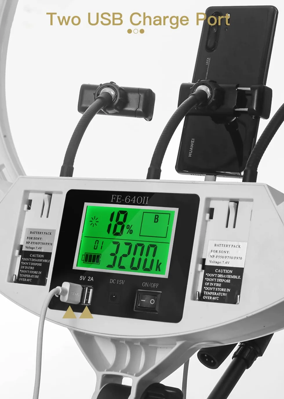 3 gorące buty 100 W, 22", zaktualizowany cyfrowy wyświetlacz LED, oświetlenie pierścieniowe, zestaw do makijażu, do oświetlenia paznokci, do fotografii wideo z torebką, statywem i pilotem zdalnego