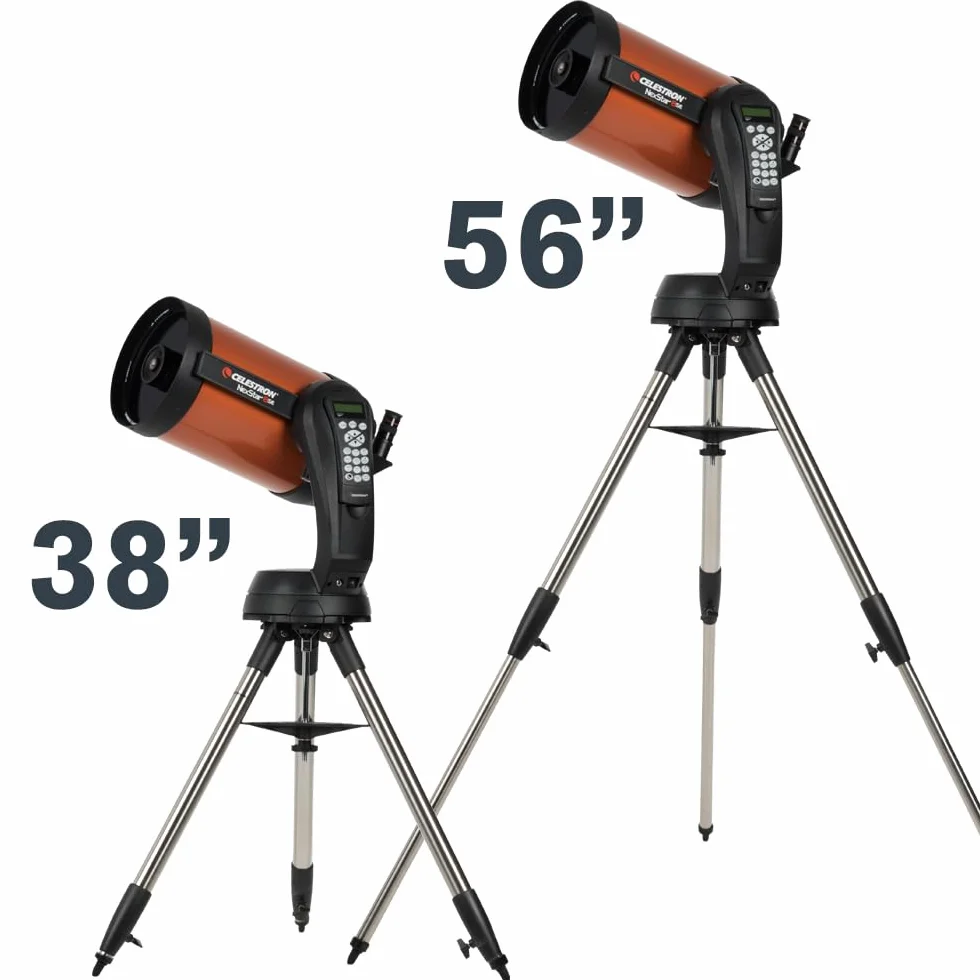 Celestron 11069 NexStar 8SE - Sterowany komputerowo teleskop Schmidta-Cassegraina Celestron NexStar 8SE z w pelni zautomatyzowanym mocowaniem, technologia SkyAlign i powloka XLT, czarny/pomaranczowy