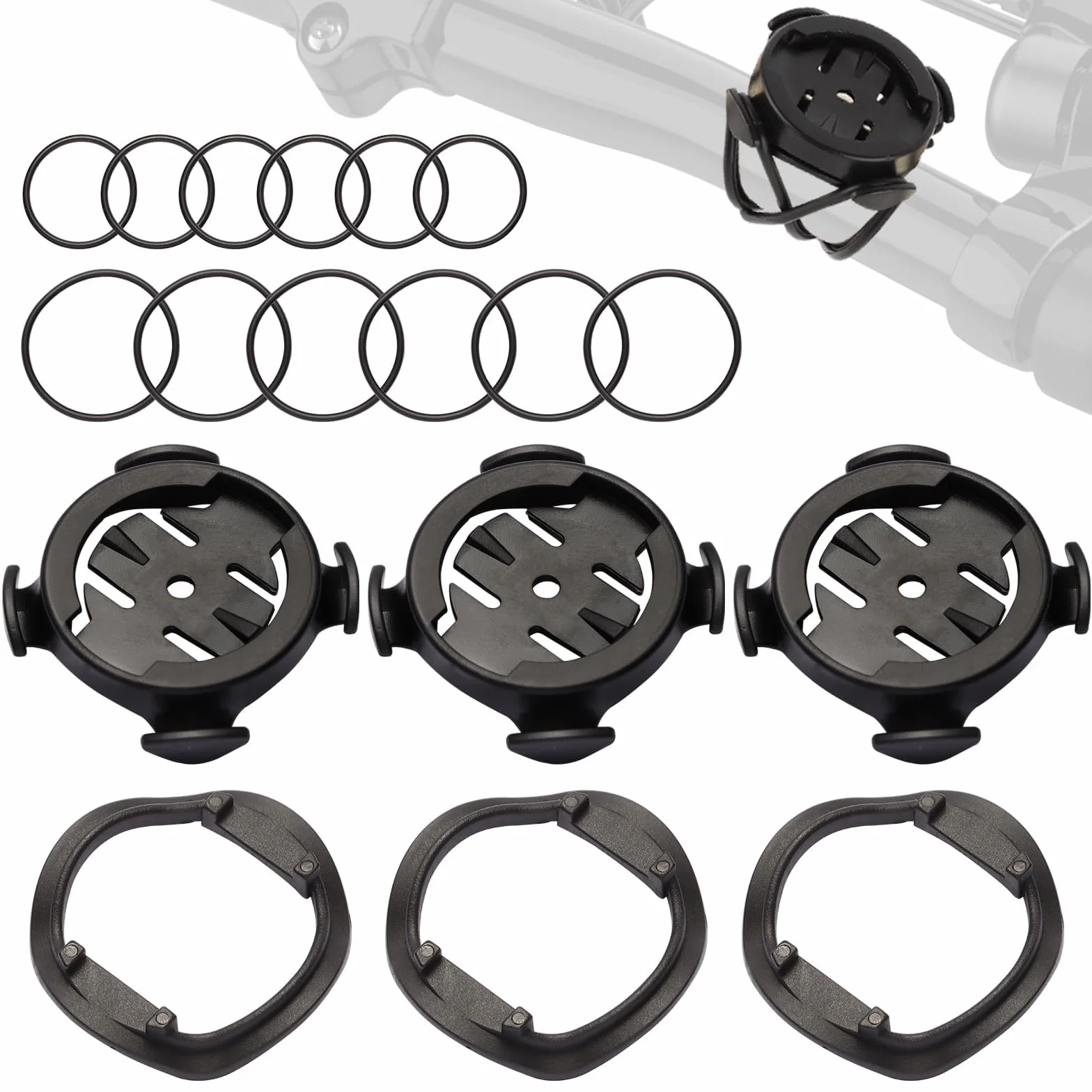 3 sztuki uchwyt na komputer rowerowy do Garmin uchwyt rowerowy | Do uchwytu Garmin Edge 200/500/510/520/800/810/1000